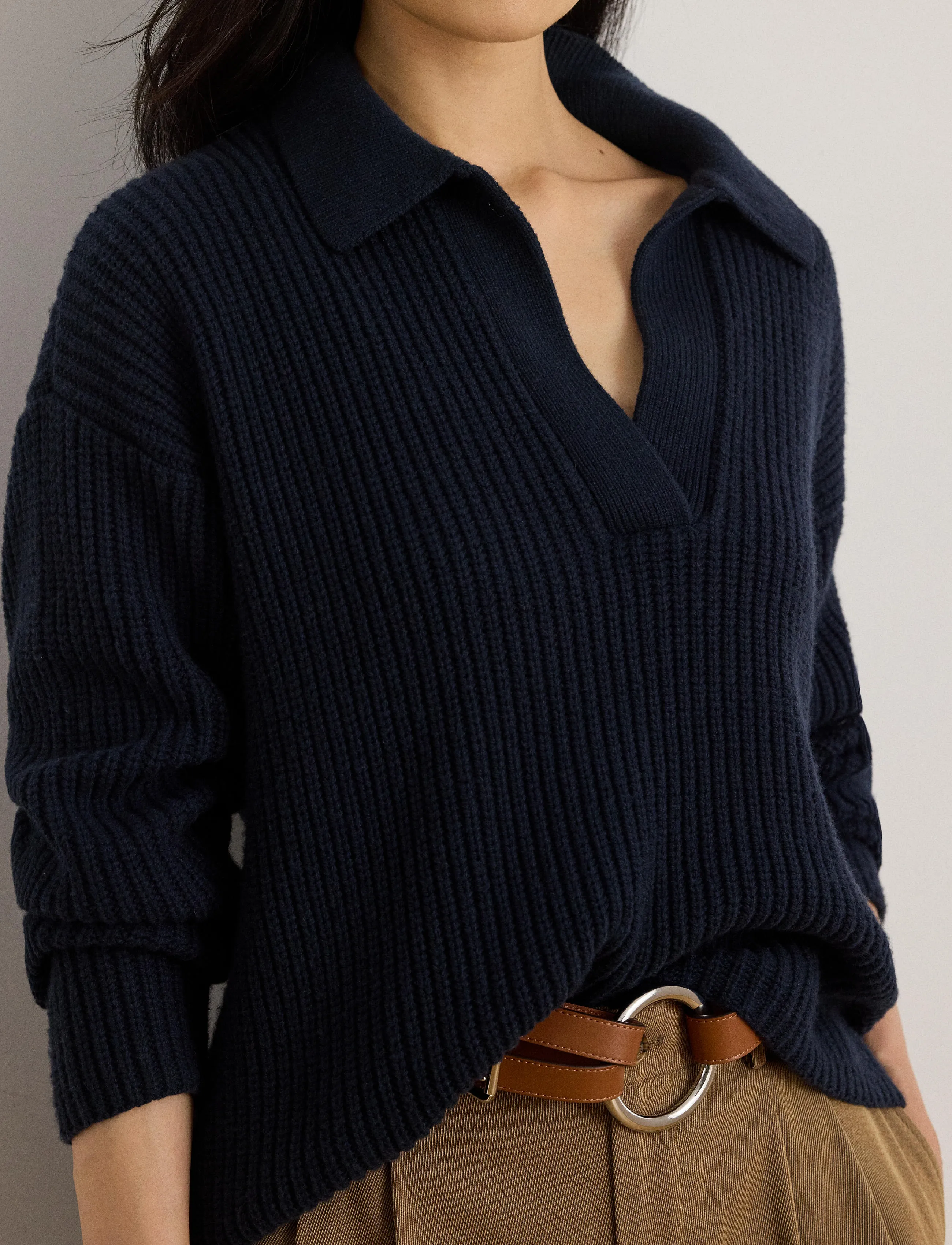 Lauren Ralph Lauren Wool-Blend Polo Sweater stickade tröjor dam – bild 7