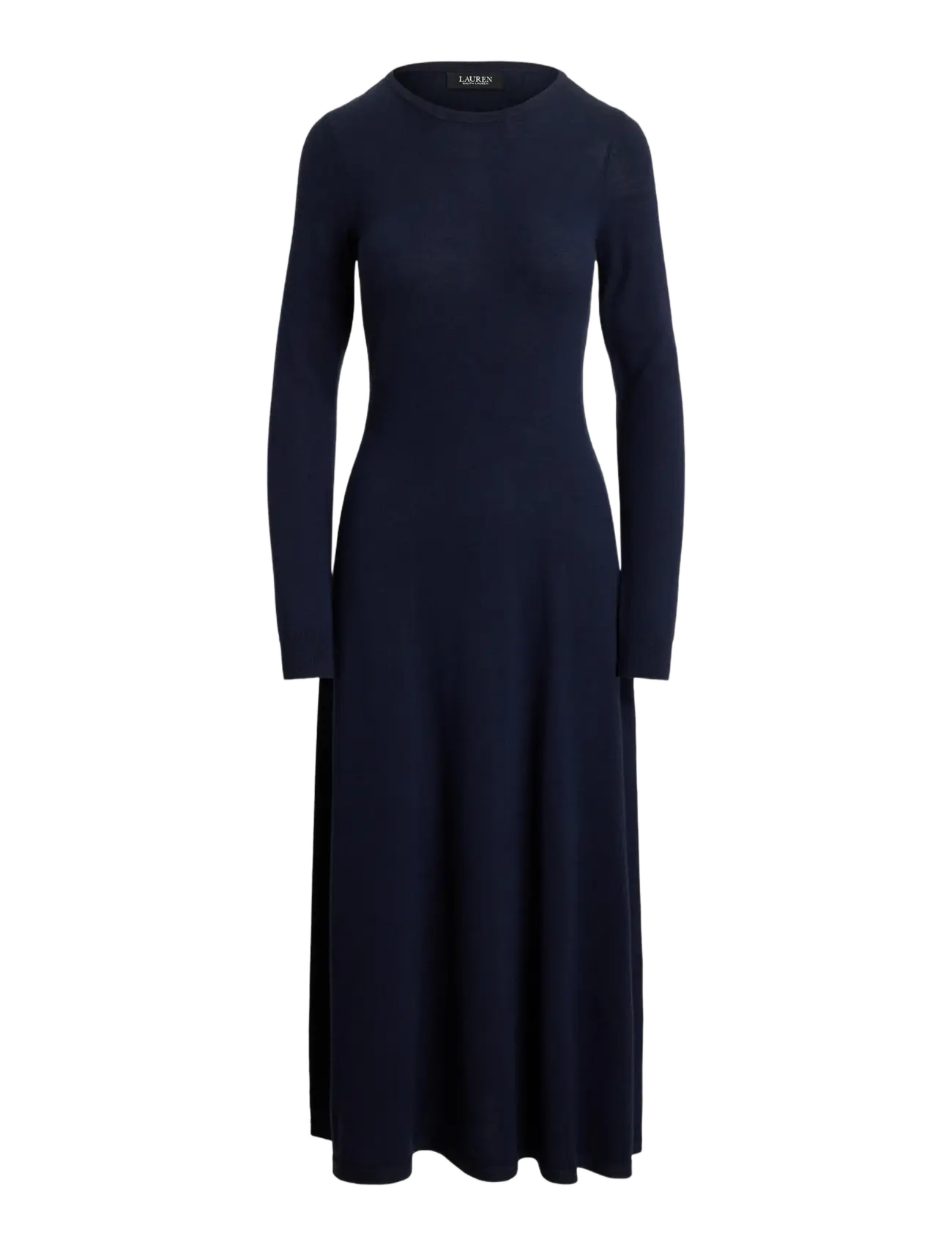 Lauren Ralph Lauren - Wool Crewneck Sweater Dress - lauren navy - 1