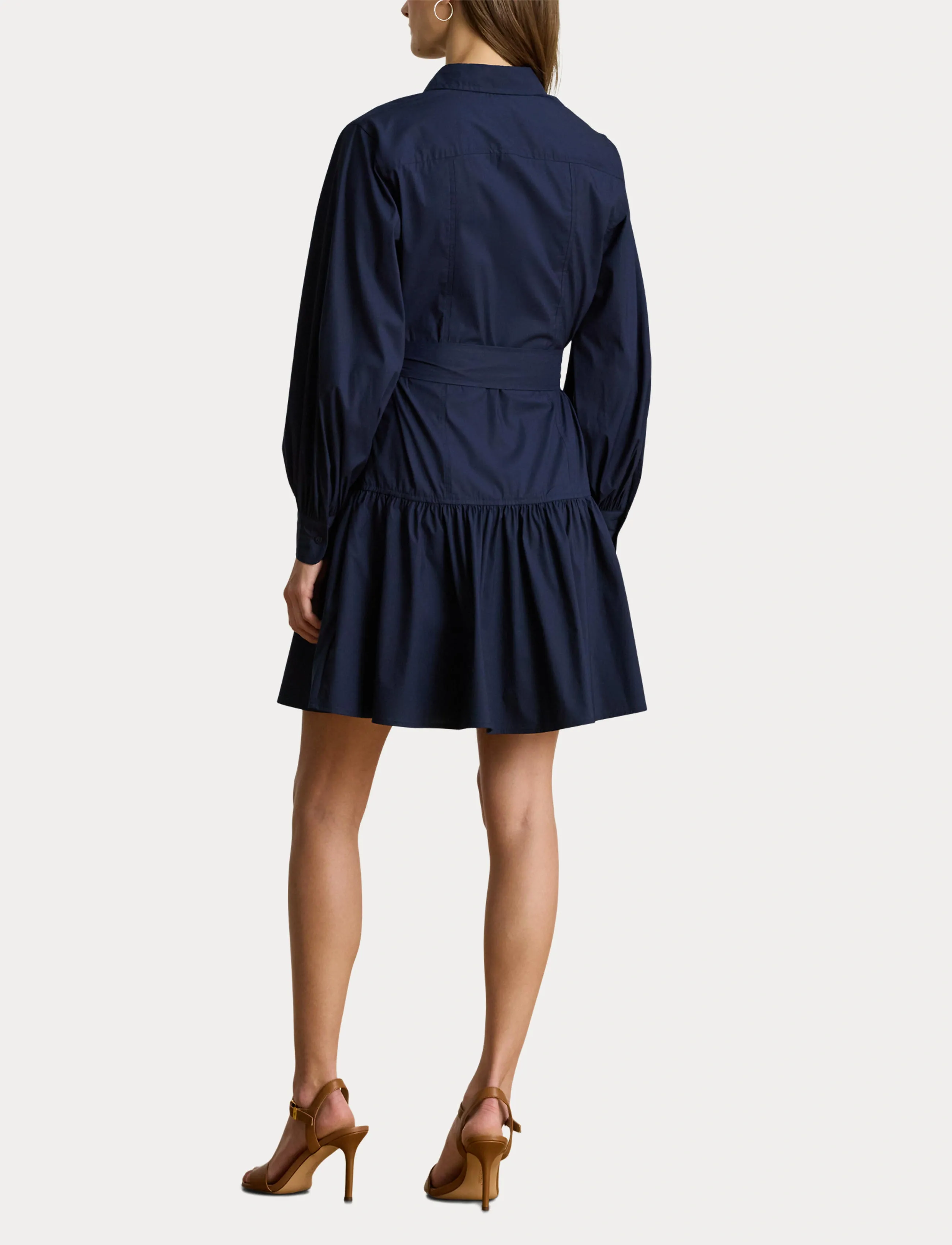 Lauren Ralph Lauren Buckle-Trim Cotton-Blend Shirtdress skjortklänningar dam – bild 6