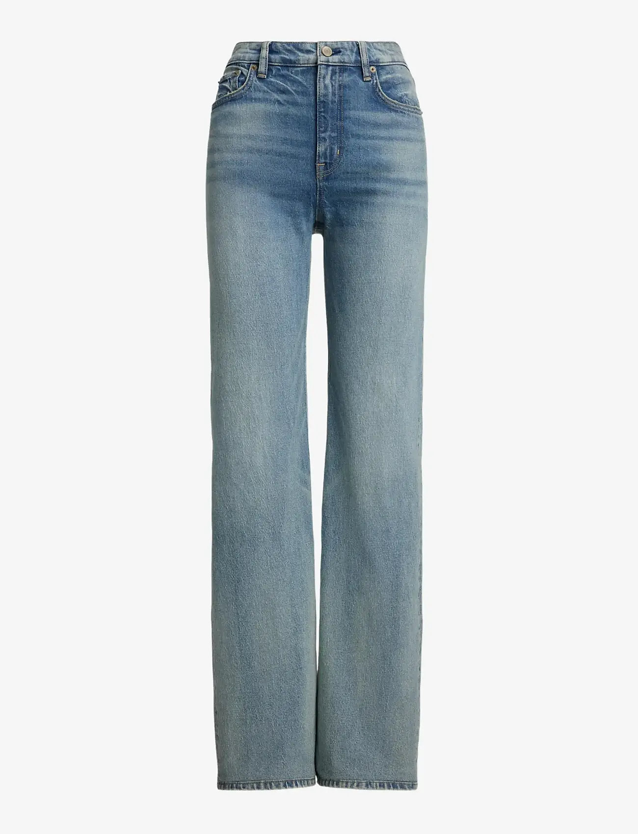 Lauren Ralph Lauren - High-Rise Wide-Leg Jean - vida jeans - odwin wash - 1