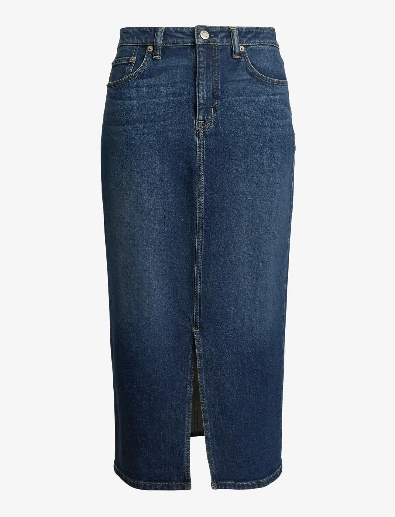 Lauren Ralph Lauren - Denim Midi Skirt - jupes en jeans - atecco wash - 1