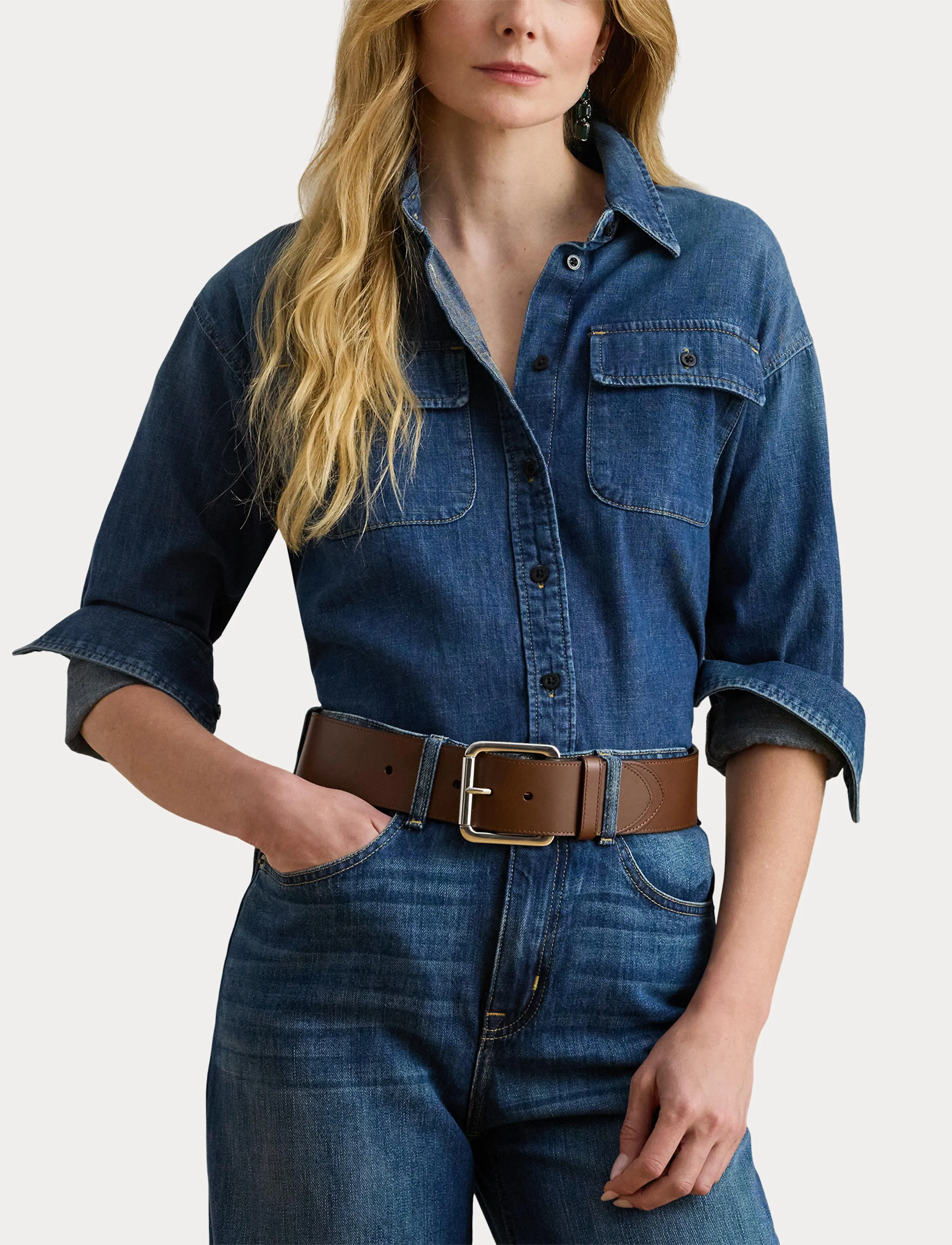 Lauren Ralph Lauren Denim Shirt skjortor dam – bild 5