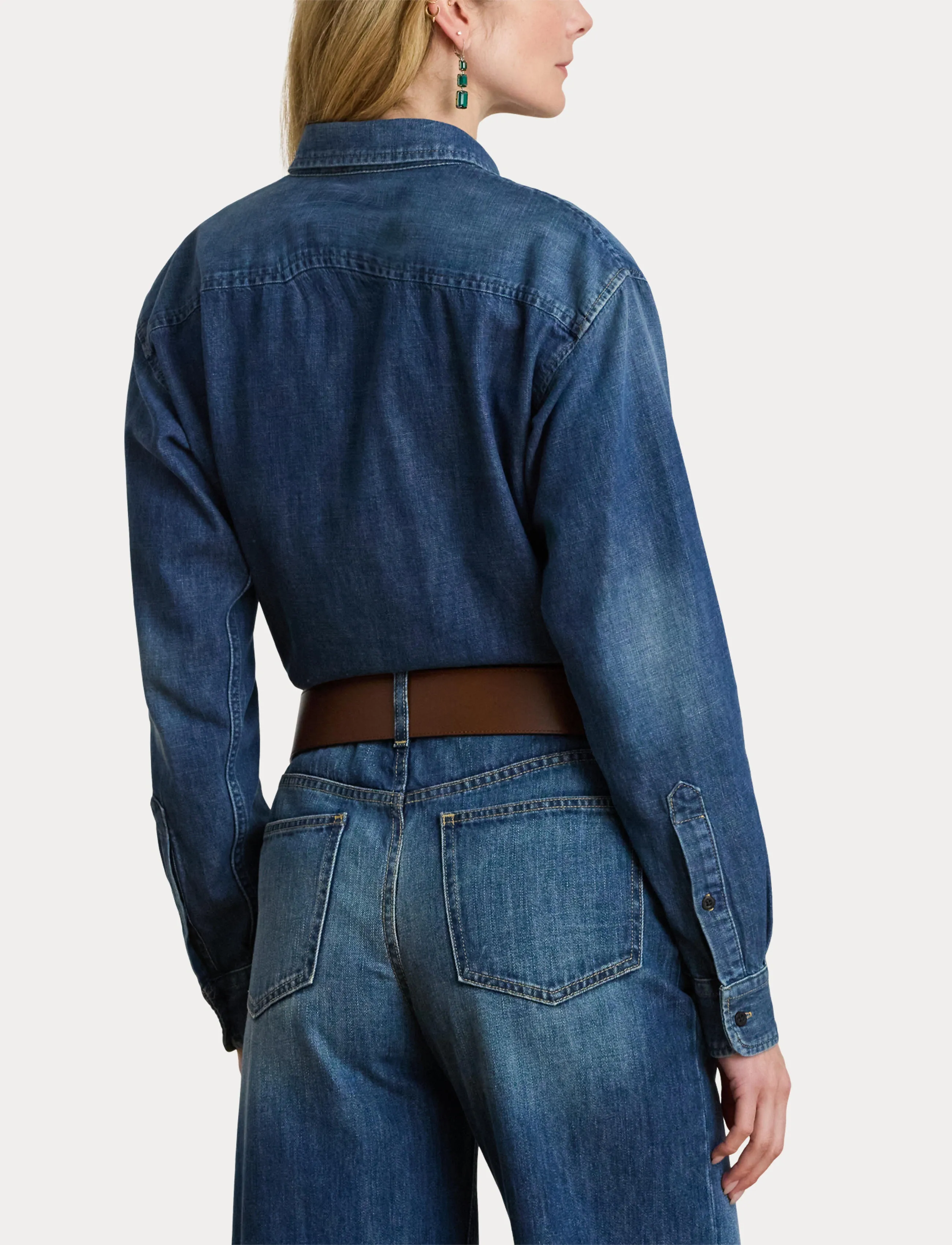 Lauren Ralph Lauren Denim Shirt - Lauren Ralph Lauren - ATECCO WASH / blue