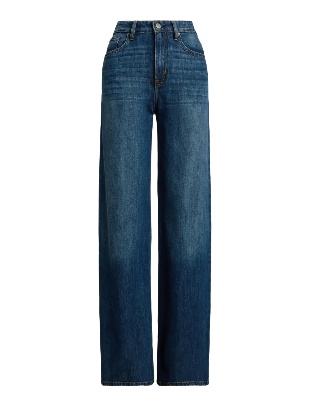 LAUREN RALPH LAUREN High-Rise Wide-Bein Jean Blau - 34 - Damen