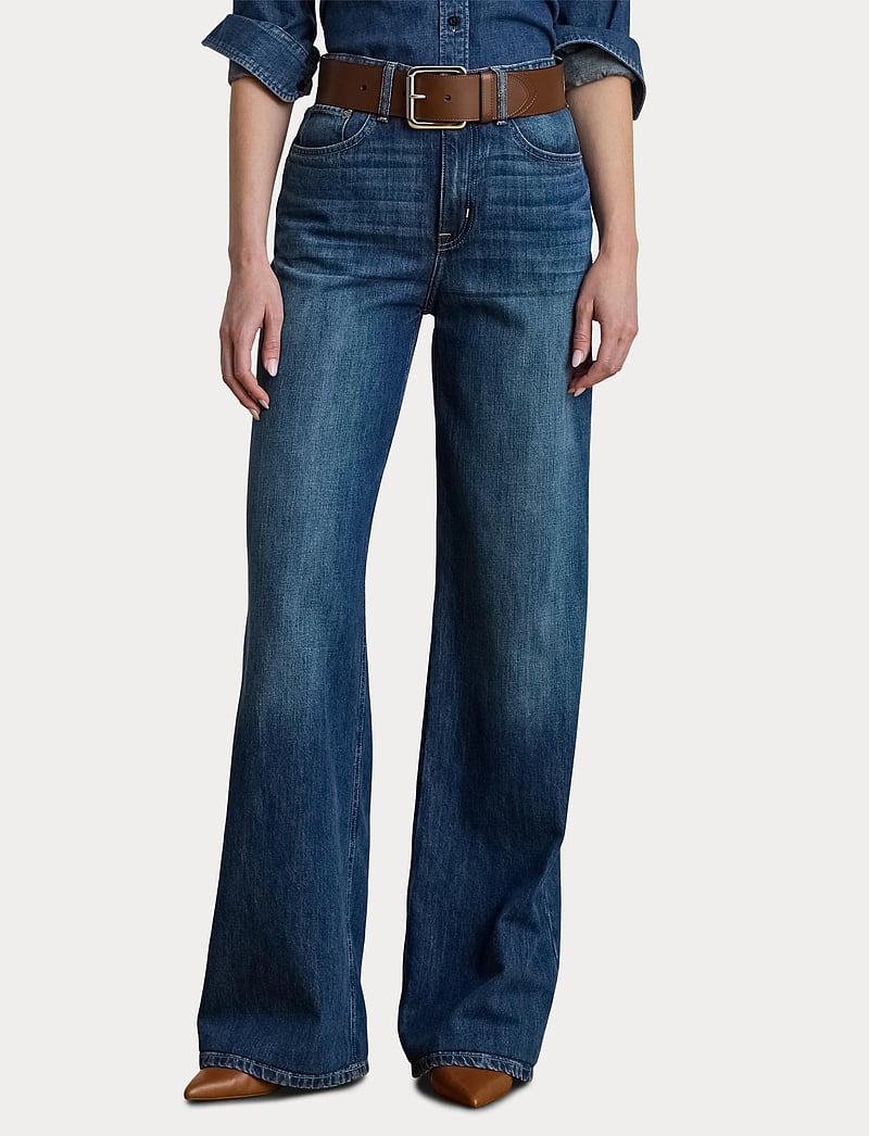 Lauren Ralph Lauren - High-Rise Wide-Leg Jean - brede jeans - atecco wash - 5