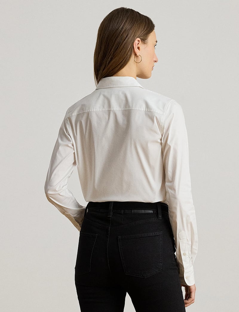 Lauren Ralph Lauren - Classic Fit Logo Cotton-Blend Shirt - jeanshemden - white - 2