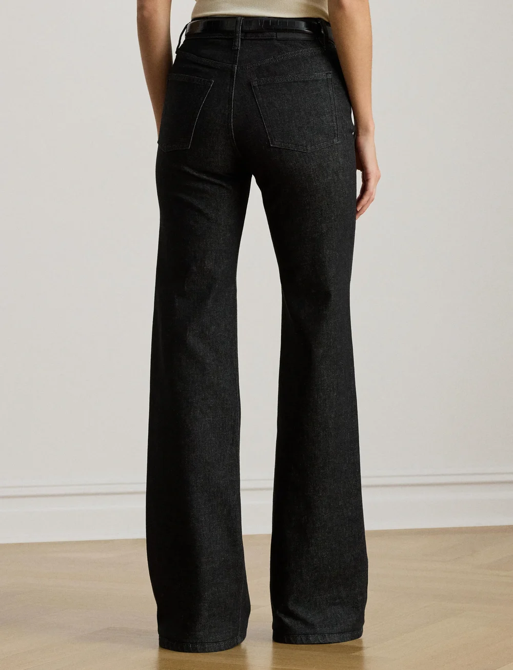 Lauren Ralph Lauren - High-Rise Flare Jean - utsvängda jeans - black rinse wash - 2