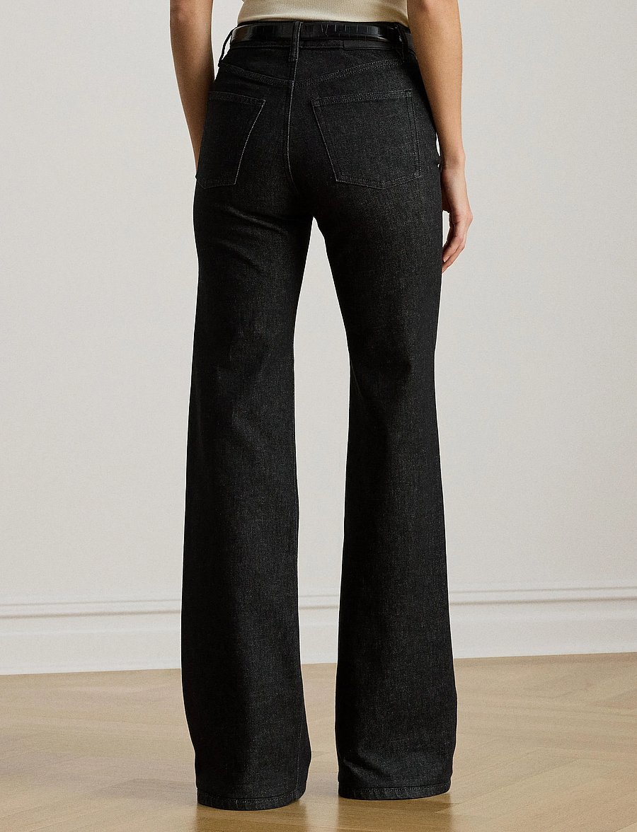 Lauren Ralph Lauren - High-Rise Flare Jean - schlaghosen - black rinse wash - 2