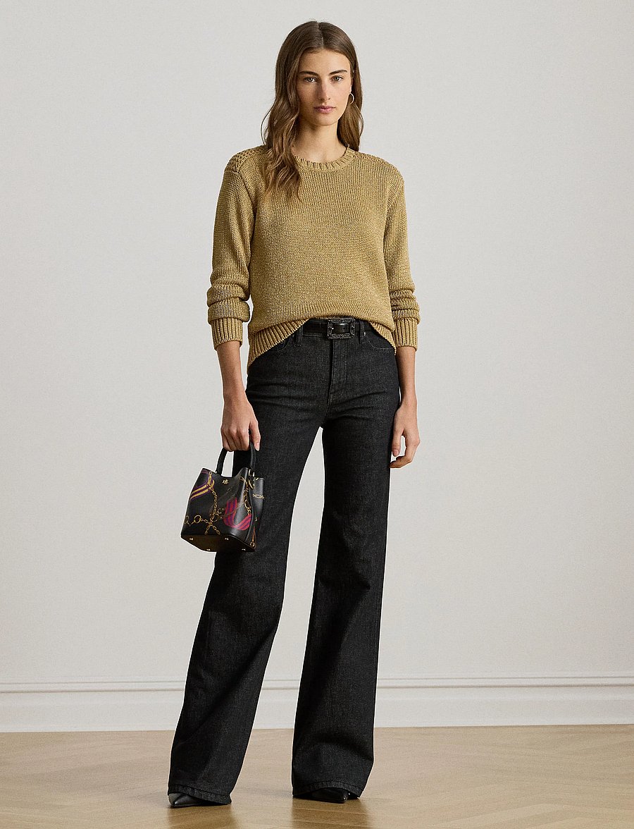 Lauren Ralph Lauren - High-Rise Flare Jean - schlaghosen - black rinse wash - 3