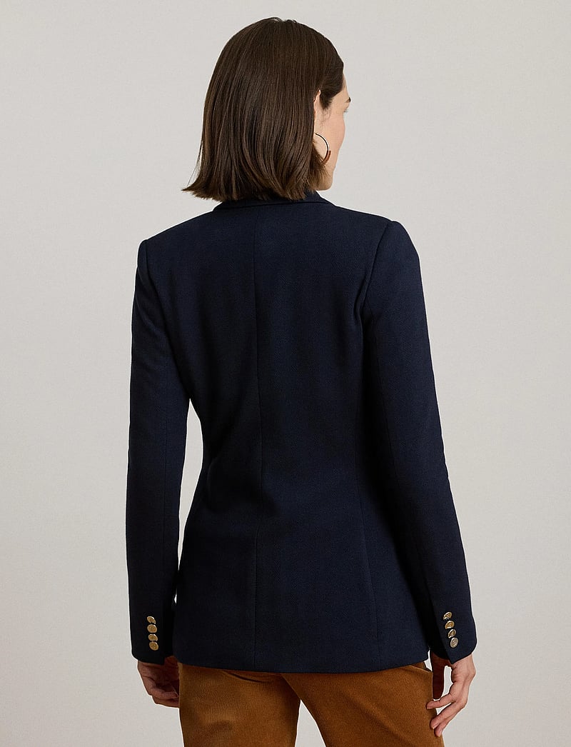 Lauren Ralph Lauren - Buckle-Trim Herringbone Jacquard Blazer - kavajer med skärp - lauren navy - 2