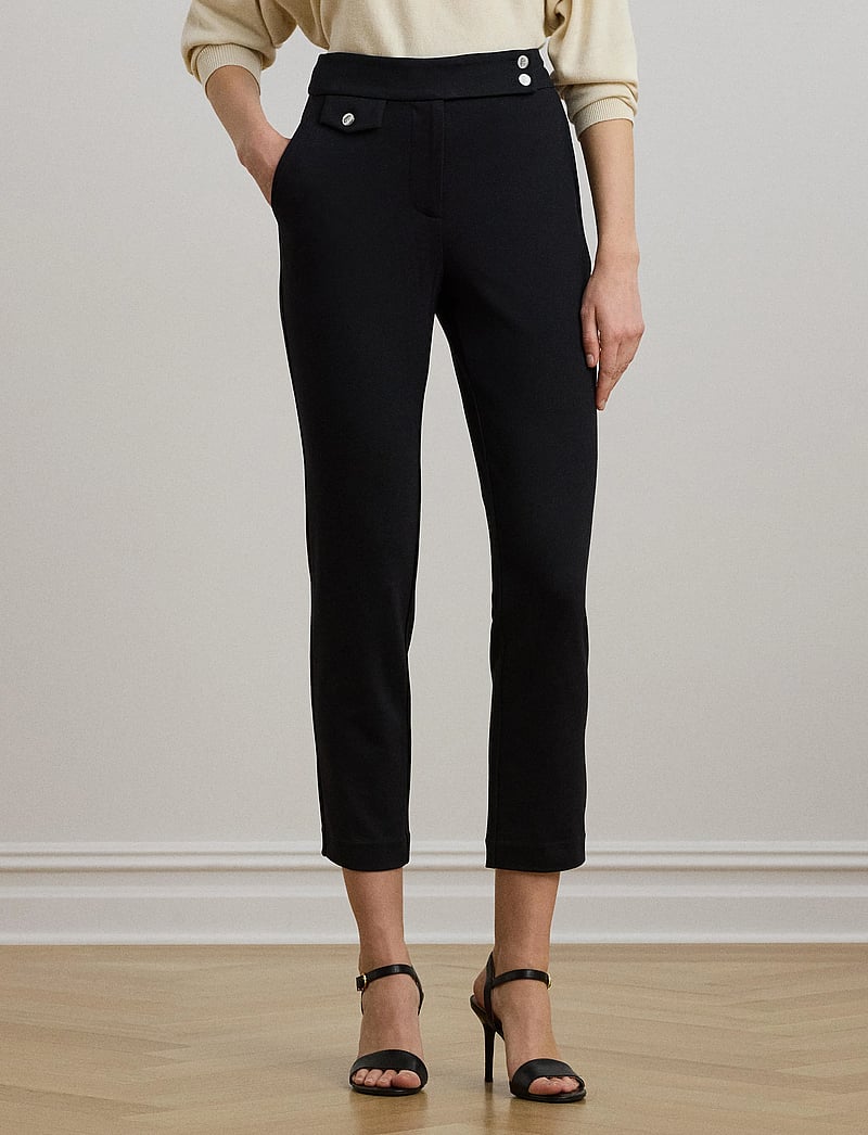 Lauren Ralph Lauren - Ponte Ankle Pant - capri bukser - black - 0