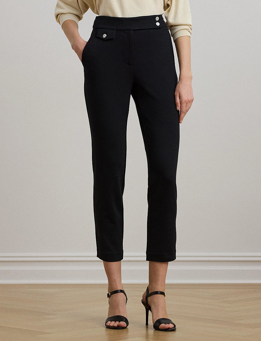 Lauren Ralph Lauren - Ponte Ankle Pant - slim-fit hosen - black - 0