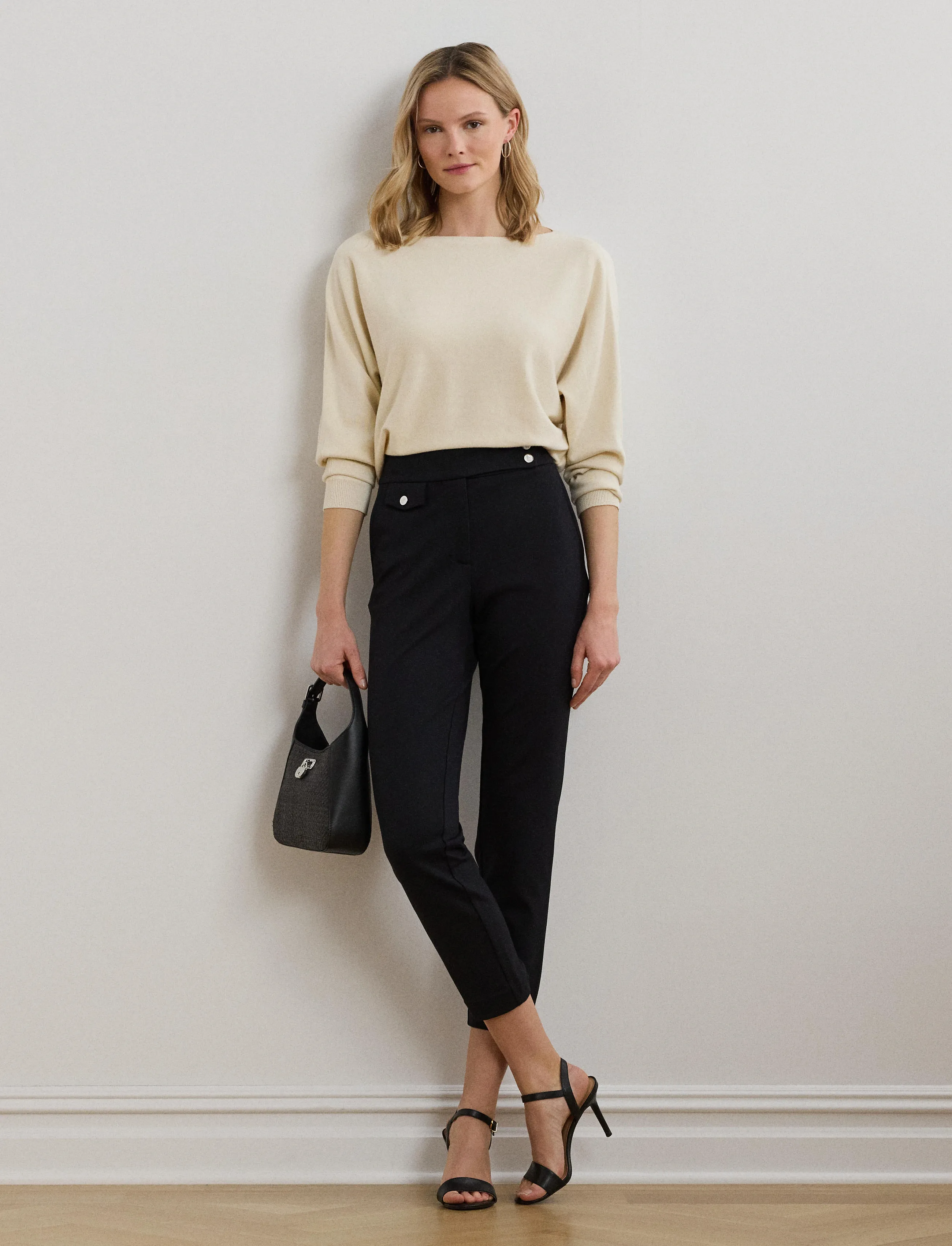 Lauren Ralph Lauren - Ponte Ankle Pant - slim-fit hosen - black - 3
