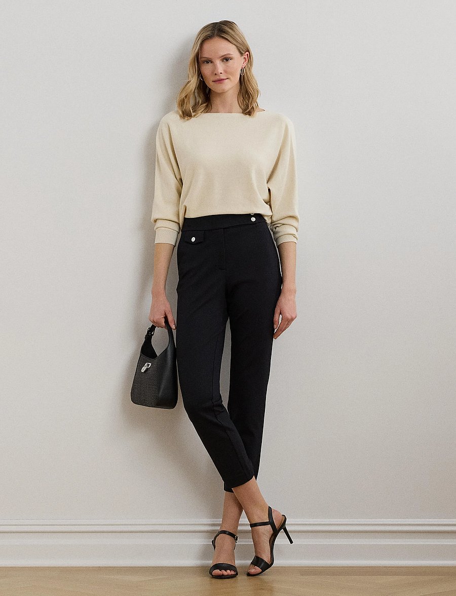 Lauren Ralph Lauren - Ponte Ankle Pant - slim-fit hosen - black - 3