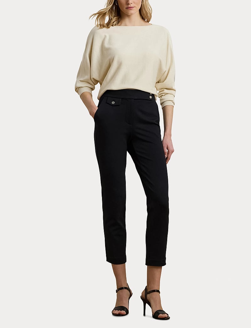 Lauren Ralph Lauren - Ponte Ankle Pant - capri bukser - black - 4