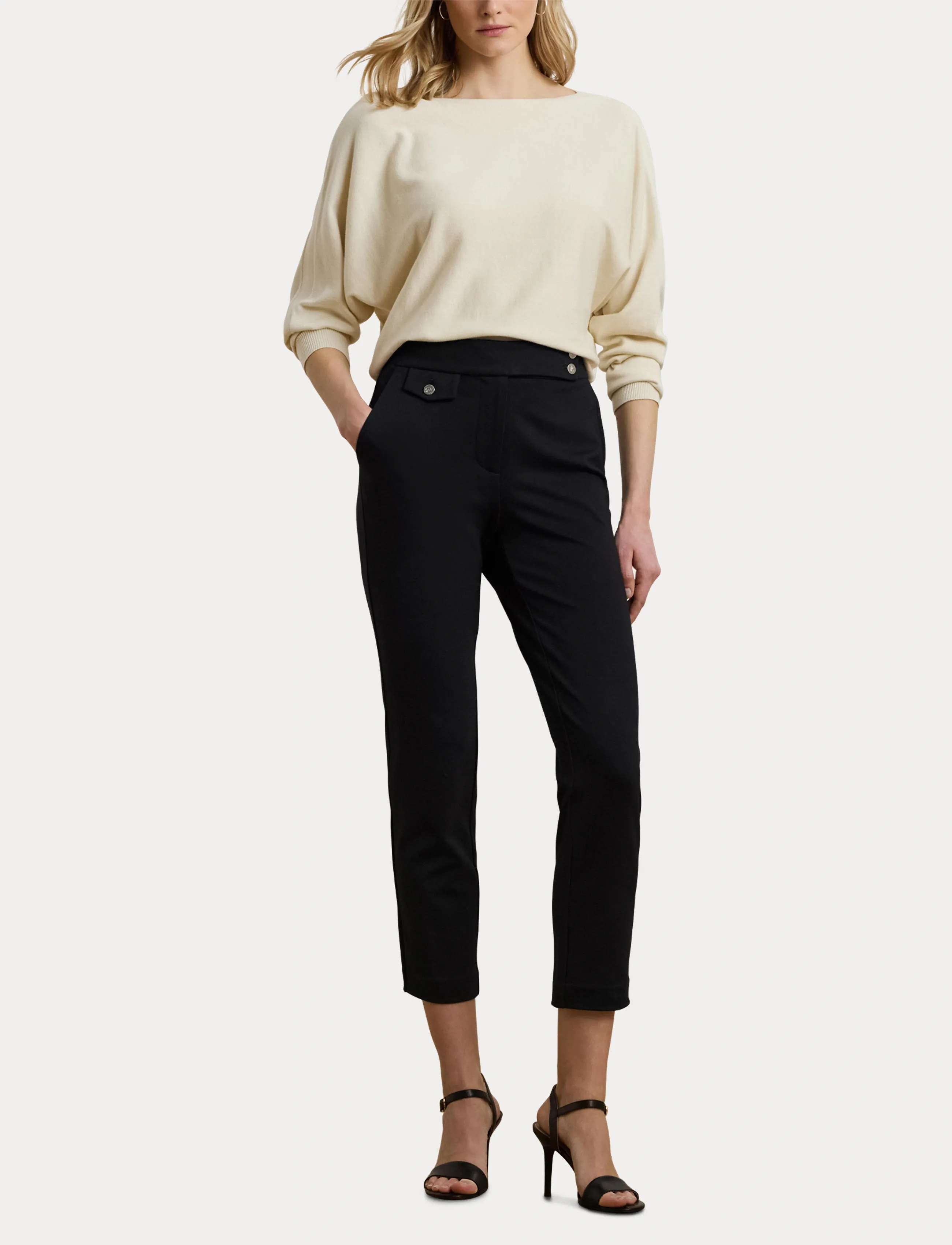 Lauren Ralph Lauren - Ponte Ankle Pant - slim-fit hosen - black - 4