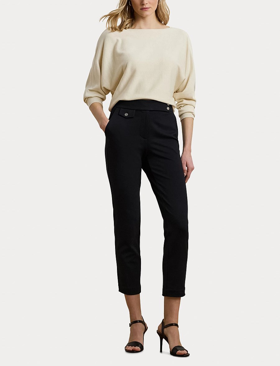 Lauren Ralph Lauren - Ponte Ankle Pant - slim-fit hosen - black - 4