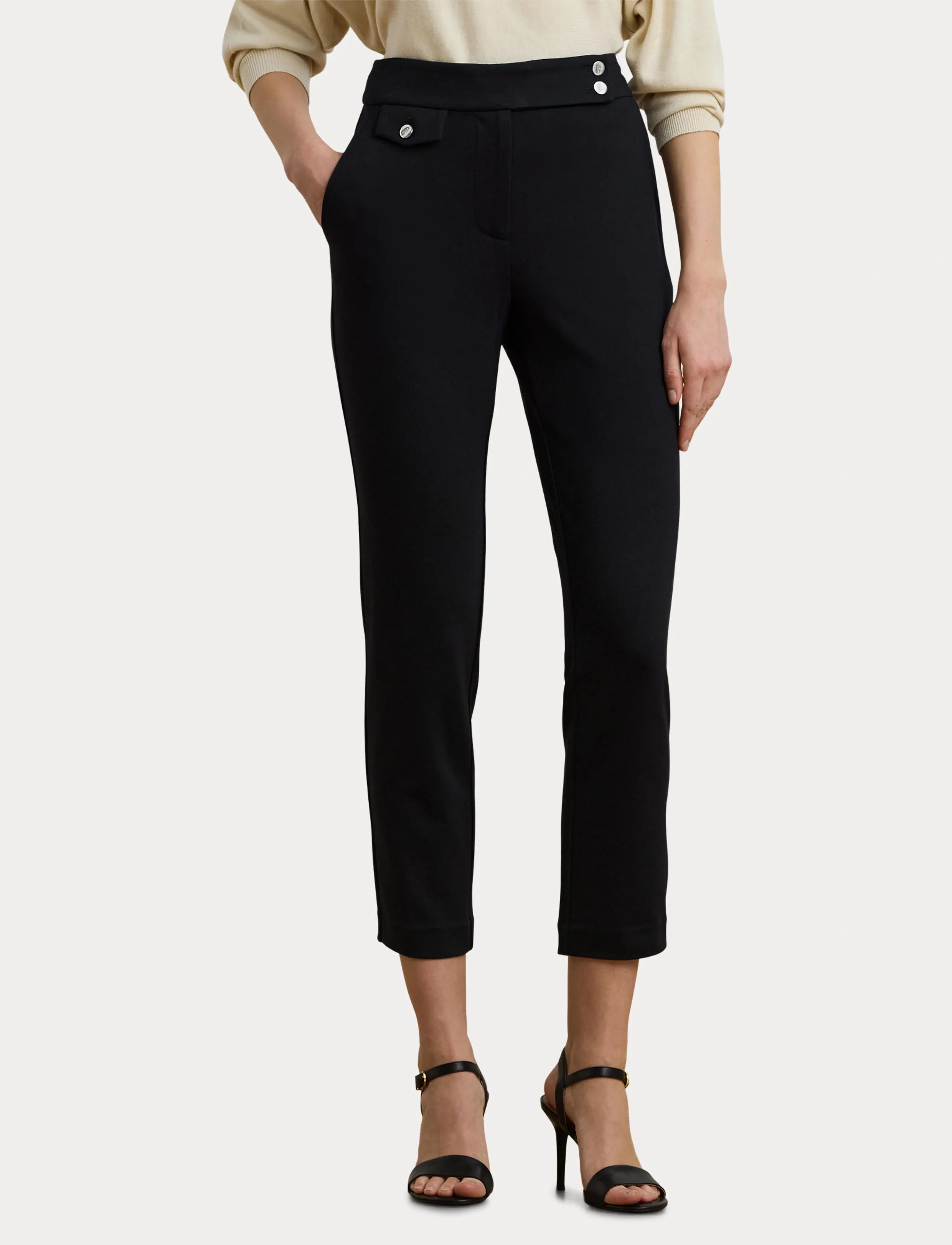 Lauren Ralph Lauren - Ponte Ankle Pant - slim-fit hosen - black - 5