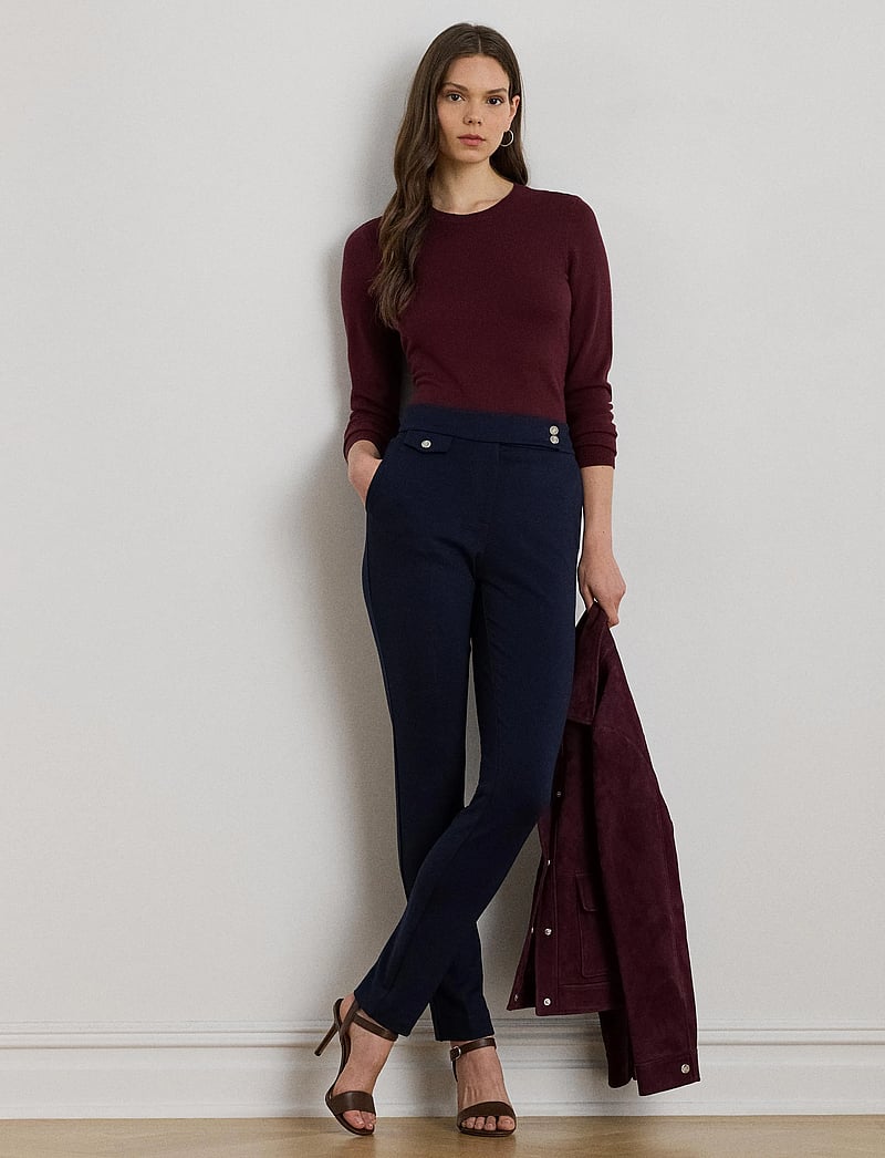 Lauren Ralph Lauren - Ponte Ankle Pant - capri bukser - lauren navy - 3