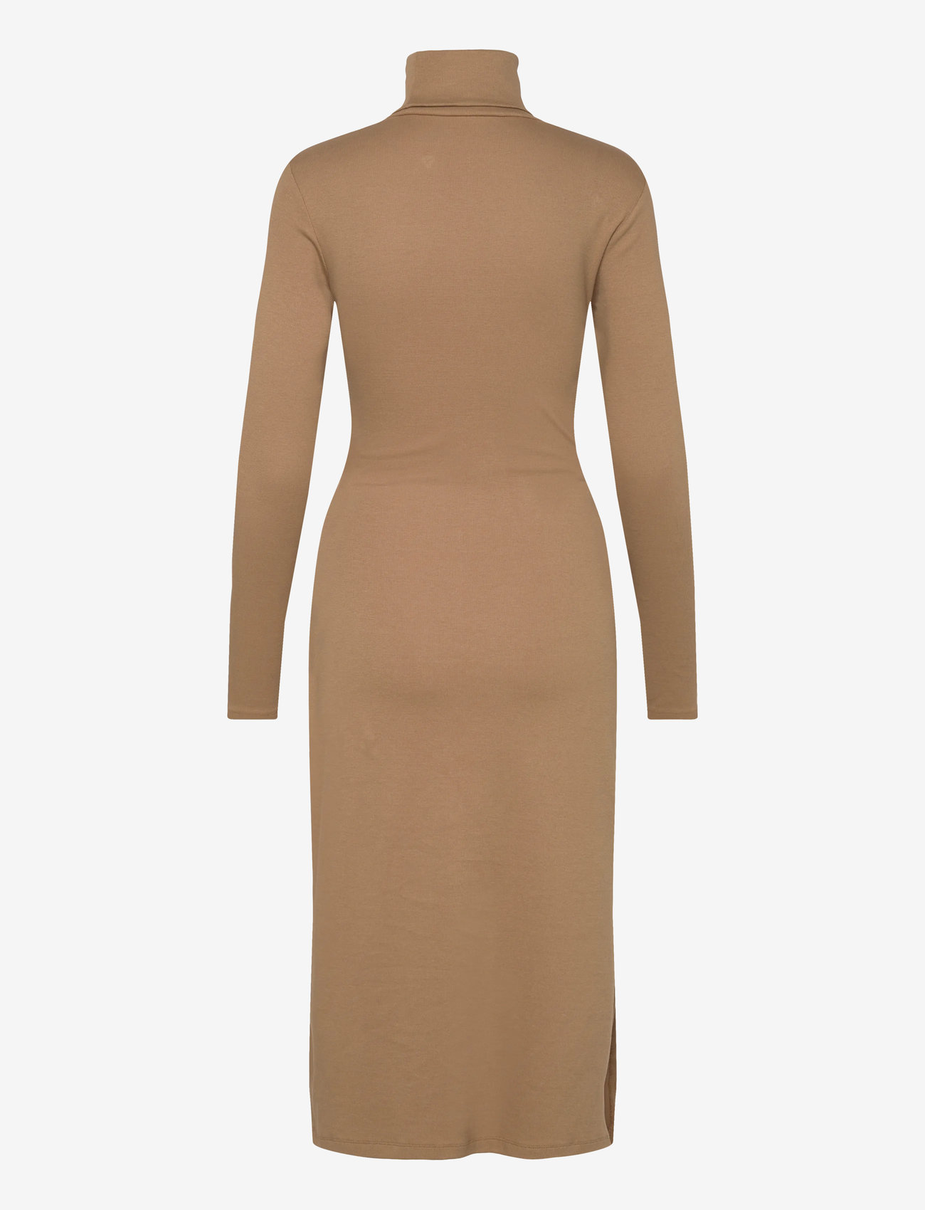 Lauren Ralph Lauren - Tie-Front Turtleneck Dress - midi-kleider - classic camel - 1