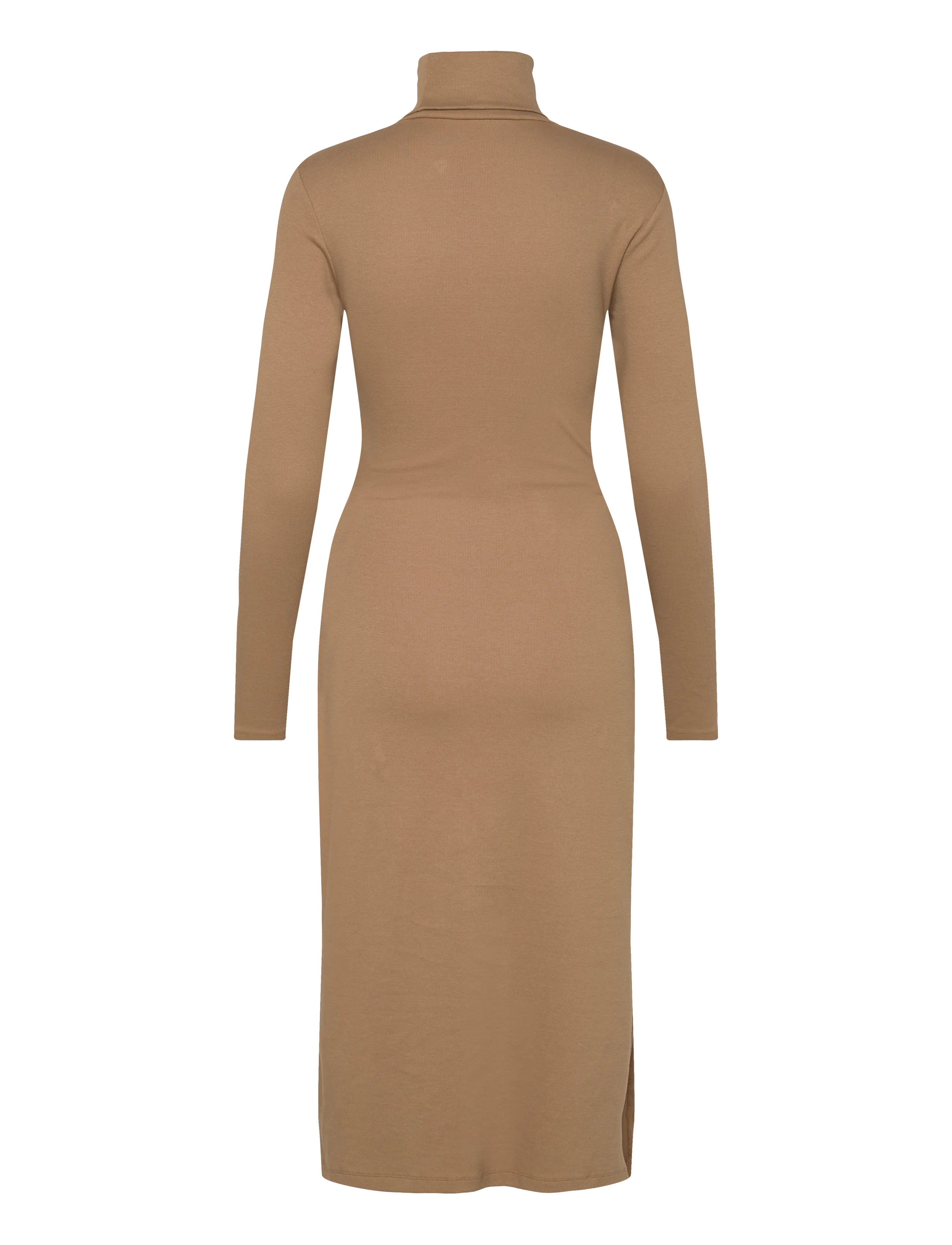 Lauren Ralph Lauren - CM 2X2 RIB-KNIT DRESS - aptemptos suknelės - classic camel - 1