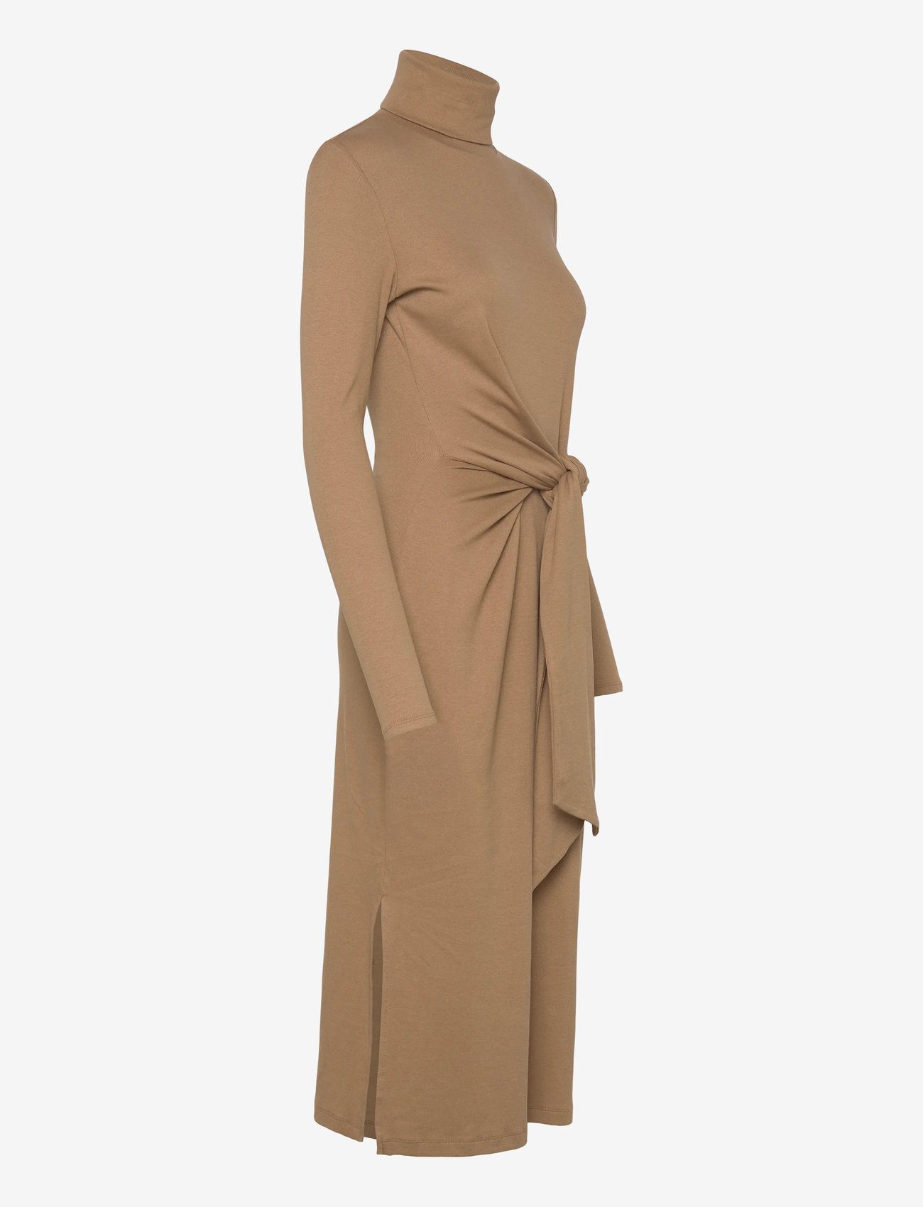 Lauren Ralph Lauren - Tie-Front Turtleneck Dress - midi-kleider - classic camel - 2