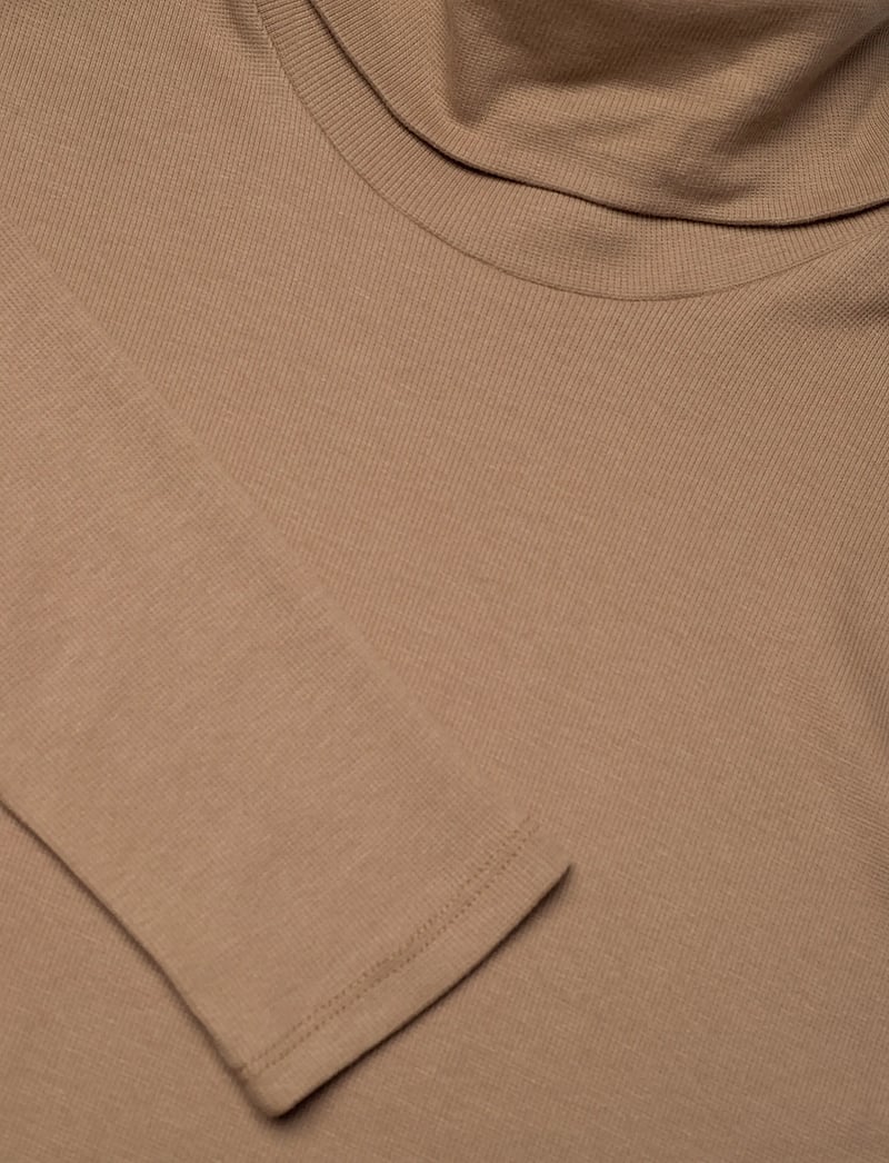 Lauren Ralph Lauren - Tie-Front Turtleneck Dress - midi-kleider - classic camel - 3