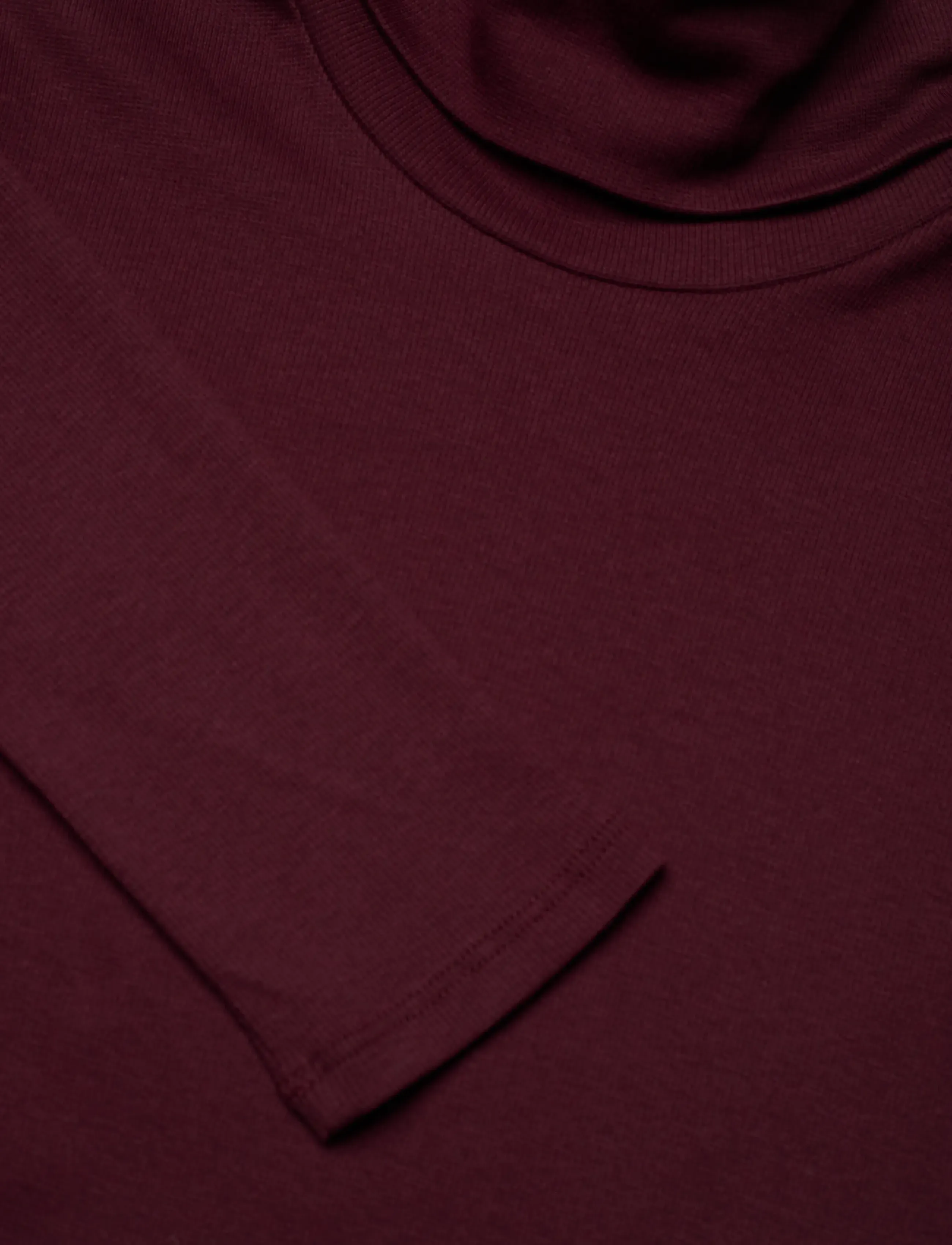 Lauren Ralph Lauren - Tie-Front Cotton-Blend Turtleneck Dress - etuikleider - dark garnet - 3