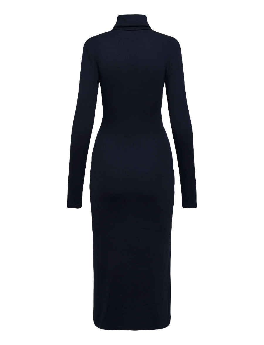 Lauren Ralph Lauren - Tie-Front Turtleneck Dress - stramme kjoler - lauren navy - 2