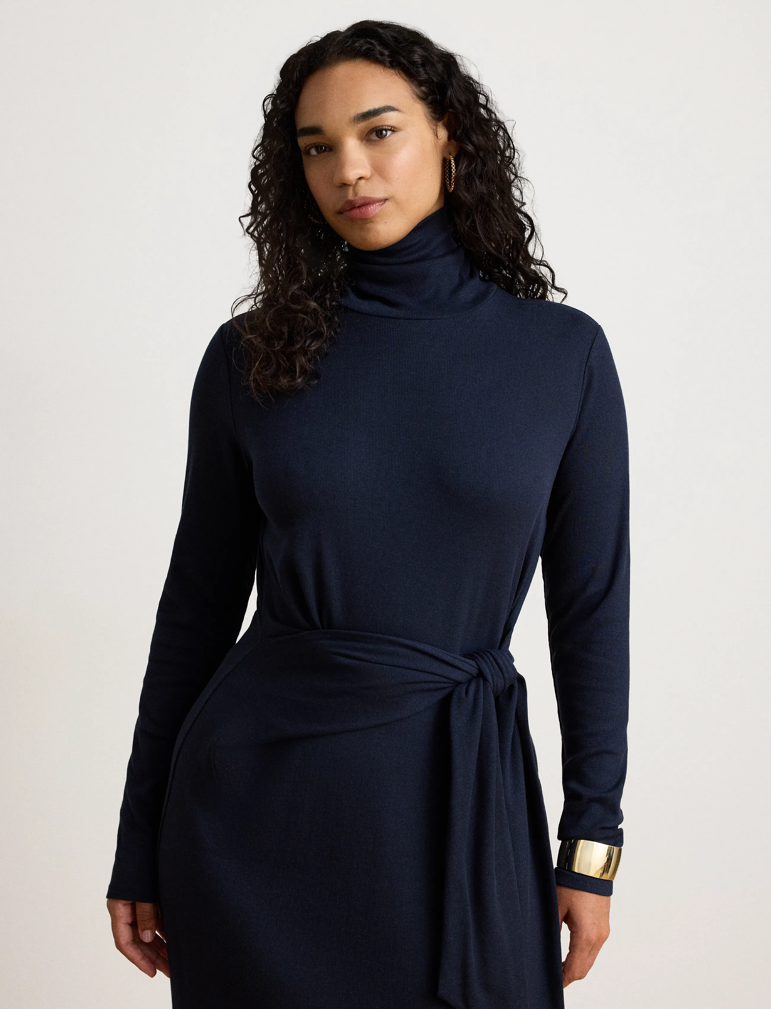Lauren Ralph Lauren Tie-Front Turtleneck Dress midiklänningar dam – bild 7