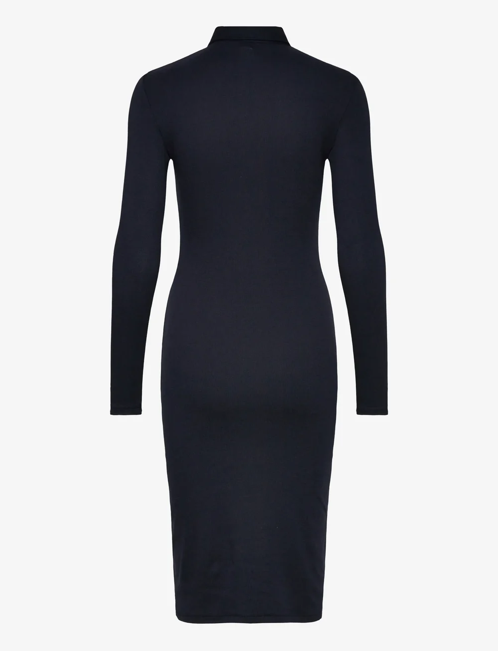 Lauren Ralph Lauren - Rib-Knit Cotton-Blend Polo Dress - midi-kleider - lauren navy - 1