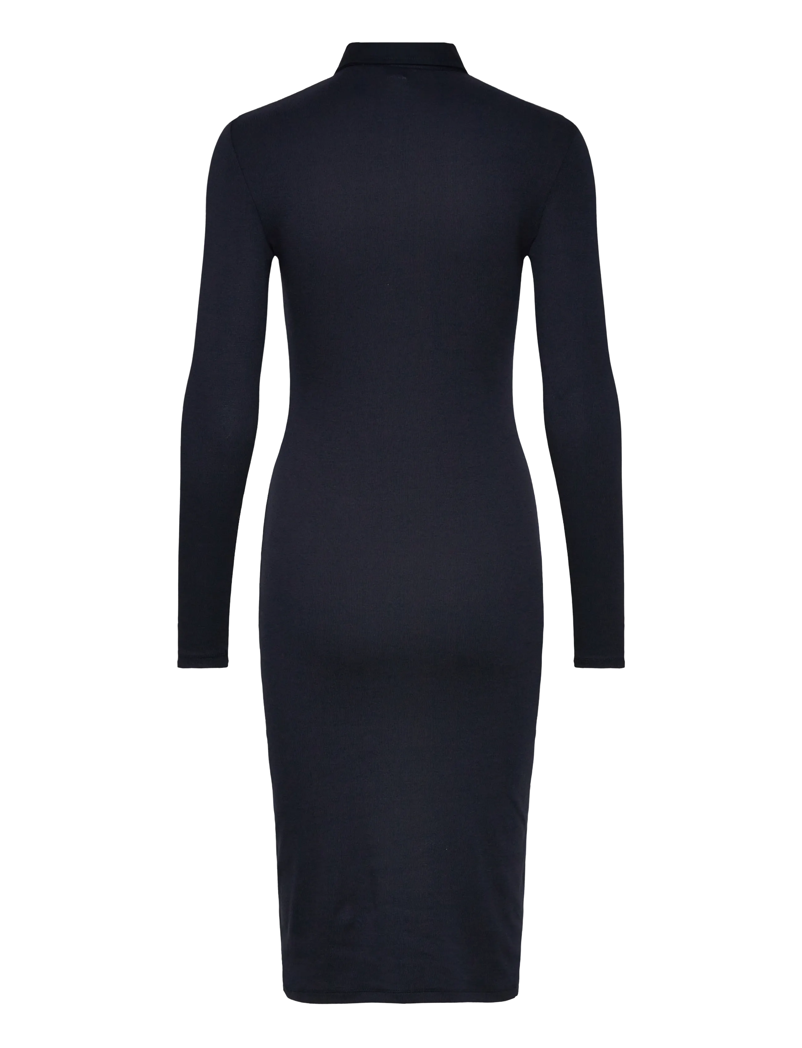 Lauren Ralph Lauren - Rib-Knit Cotton-Blend Polo Dress - hemdkleider - lauren navy - 1