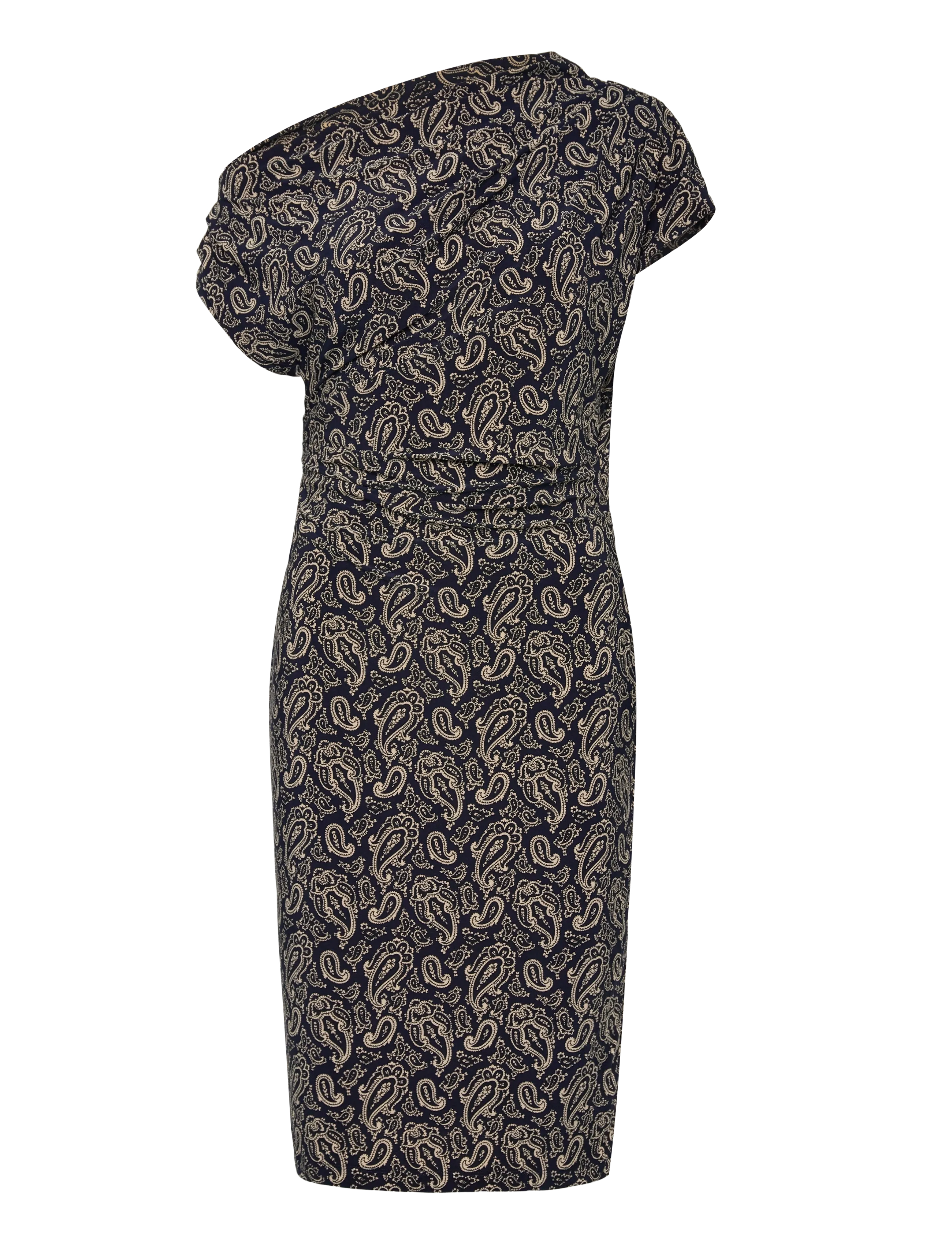 Lauren Ralph Lauren Paisley Jersey Off-the-Shoulder Dress - Kleidung - BLUE/CREAM / navy