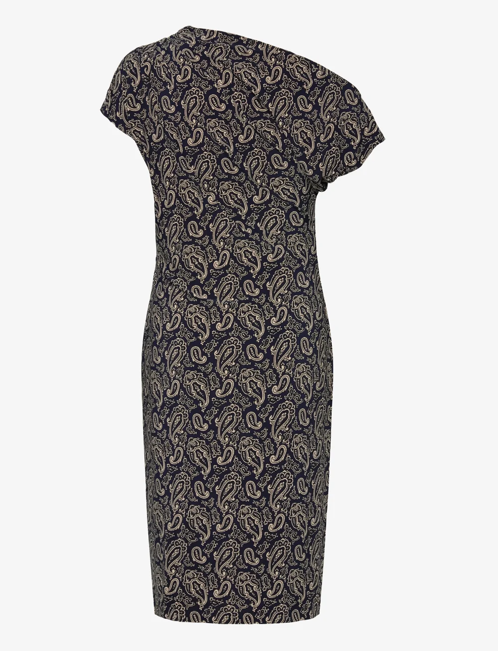 Lauren Ralph Lauren - Paisley Jersey Off-the-Shoulder Dress - festklänningar - blue/cream - 1