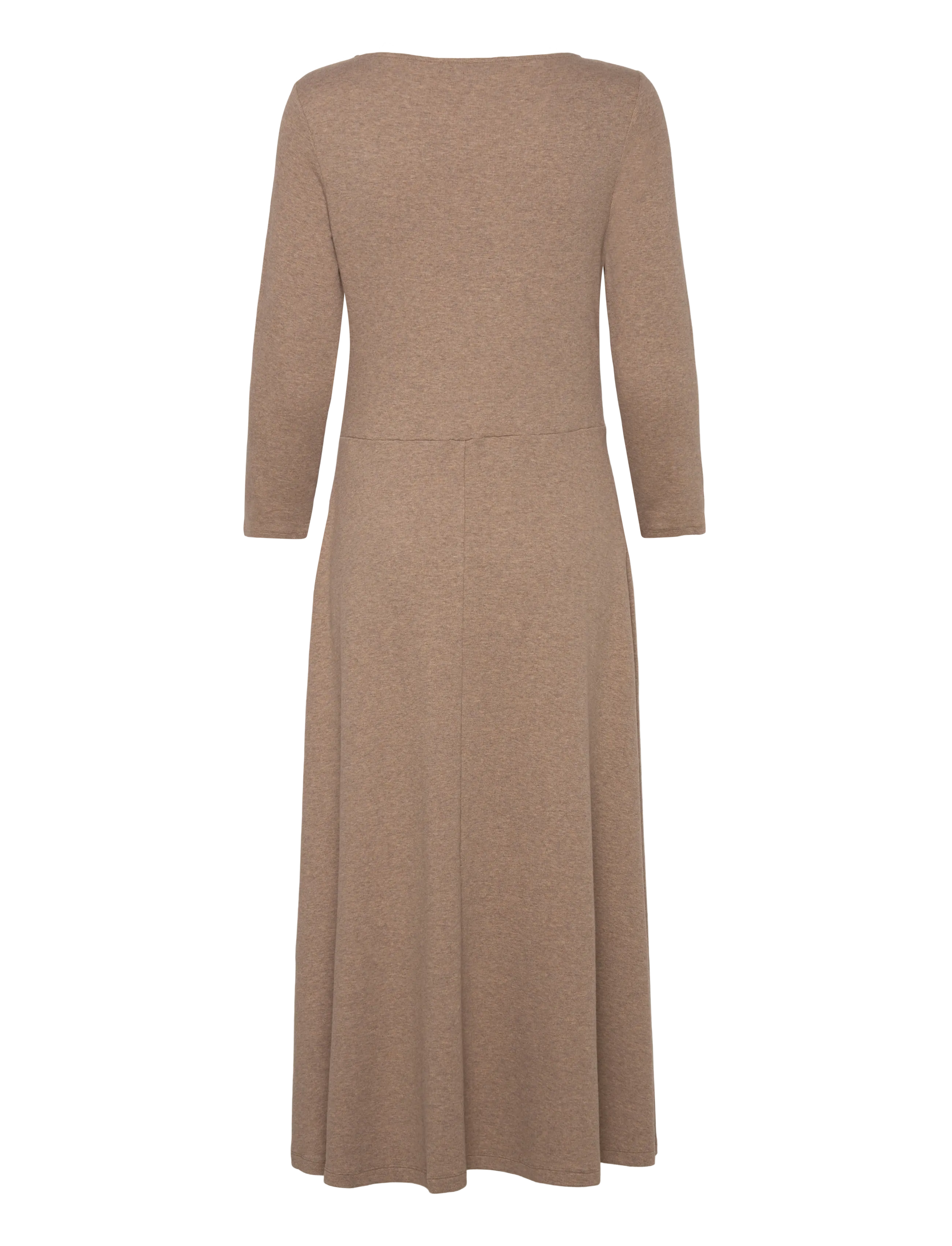 Lauren Ralph Lauren - Buckle-Trim Rib-Knit Midi Dress - robes midi - adirondack heathe - 1