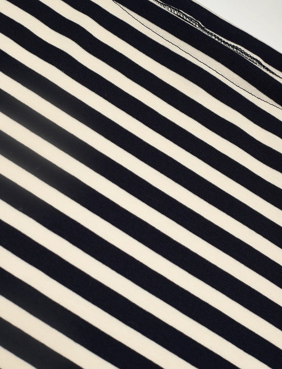 Lauren Ralph Lauren - Striped Stretch Cotton Boatneck Tee - t-shirts - lauren navy/masca - 2
