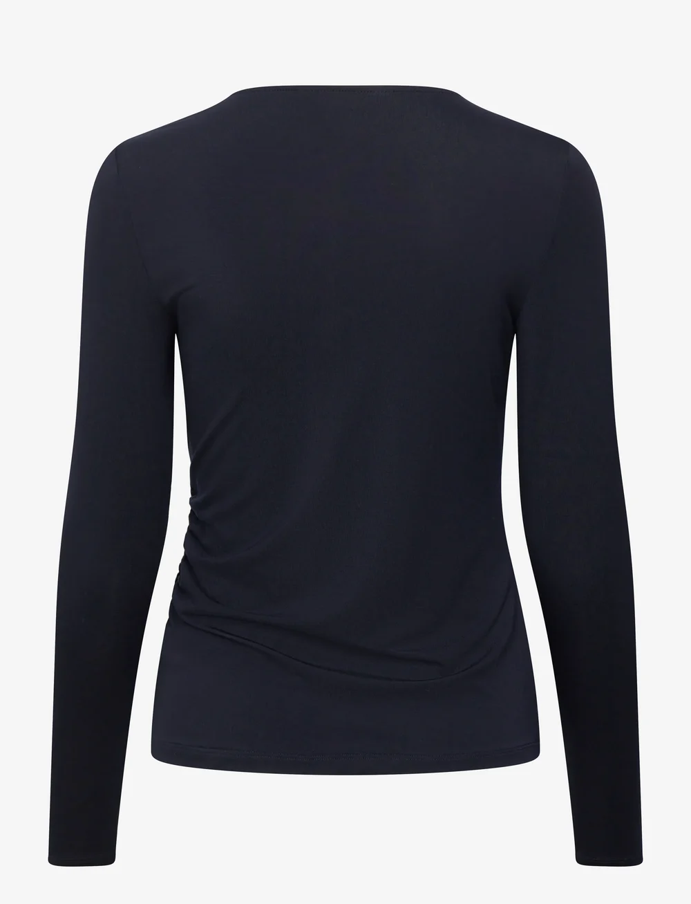 Lauren Ralph Lauren - Stretch Jersey Asymmetrical Top - langärmlige tops - lauren navy - 1