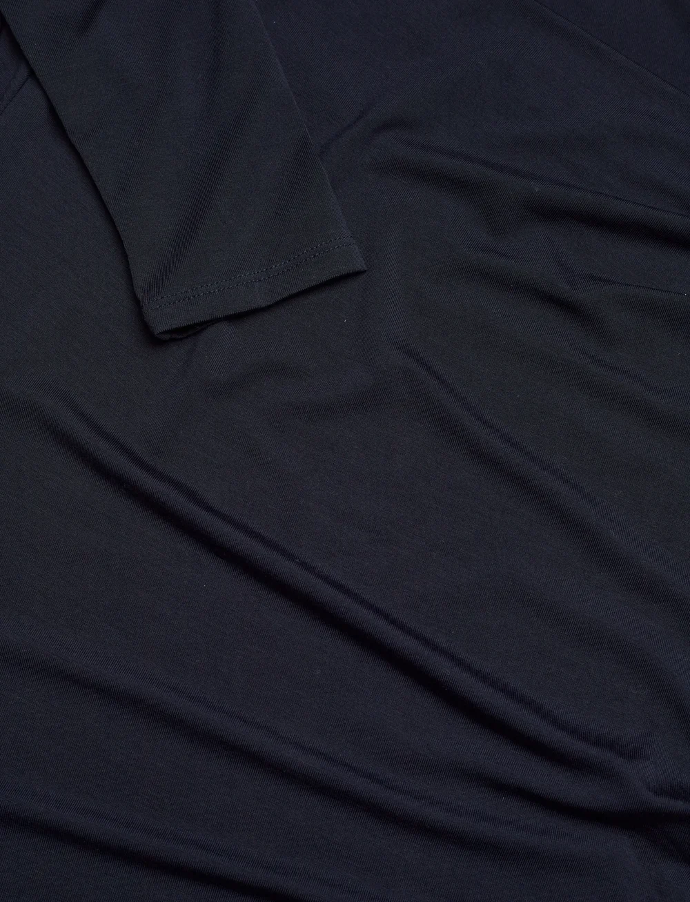 Lauren Ralph Lauren - Stretch Jersey Asymmetrical Top - langärmlige tops - lauren navy - 2