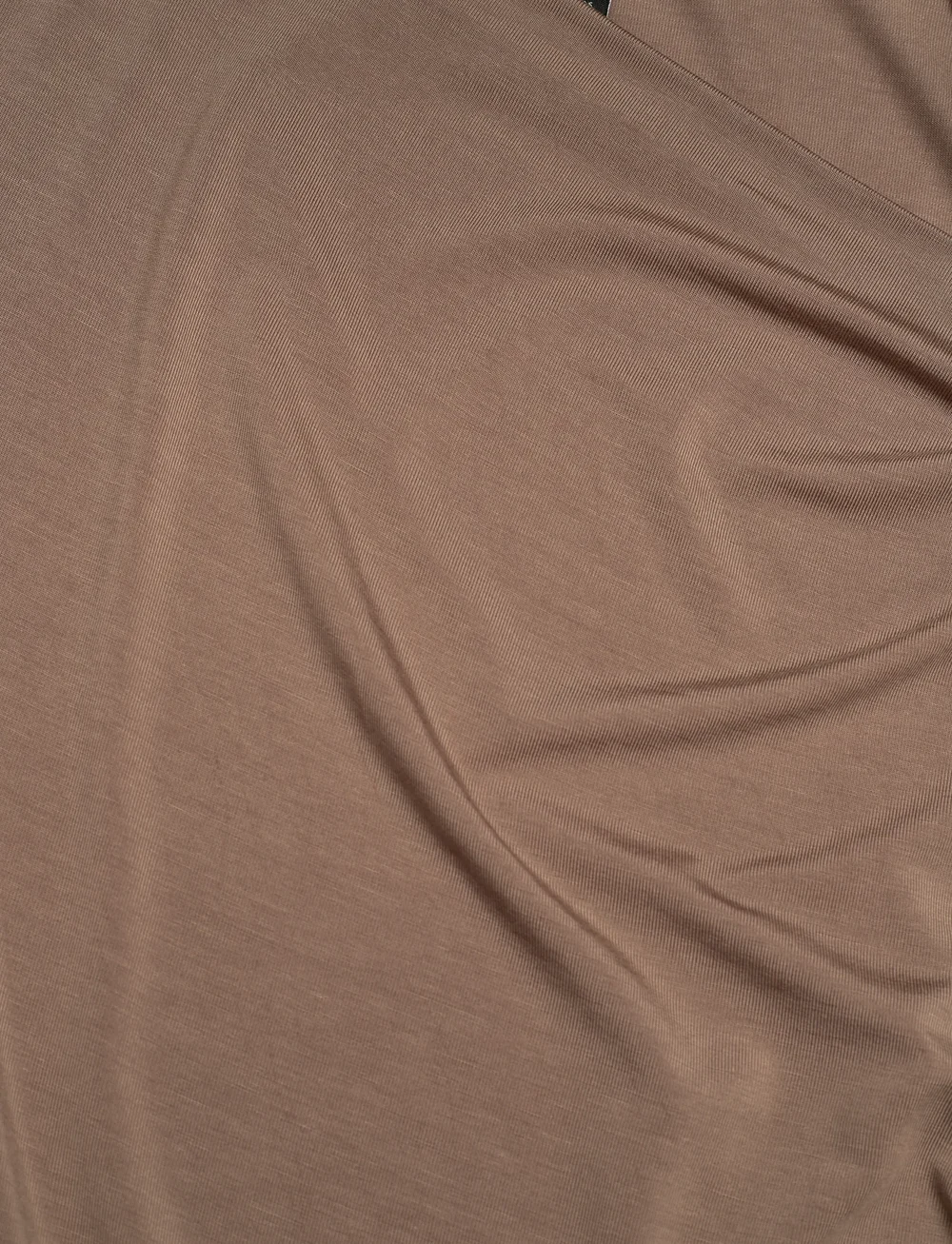 Lauren Ralph Lauren - Stretch Jersey Asymmetrical Top - langærmede toppe - taupe brown - 2