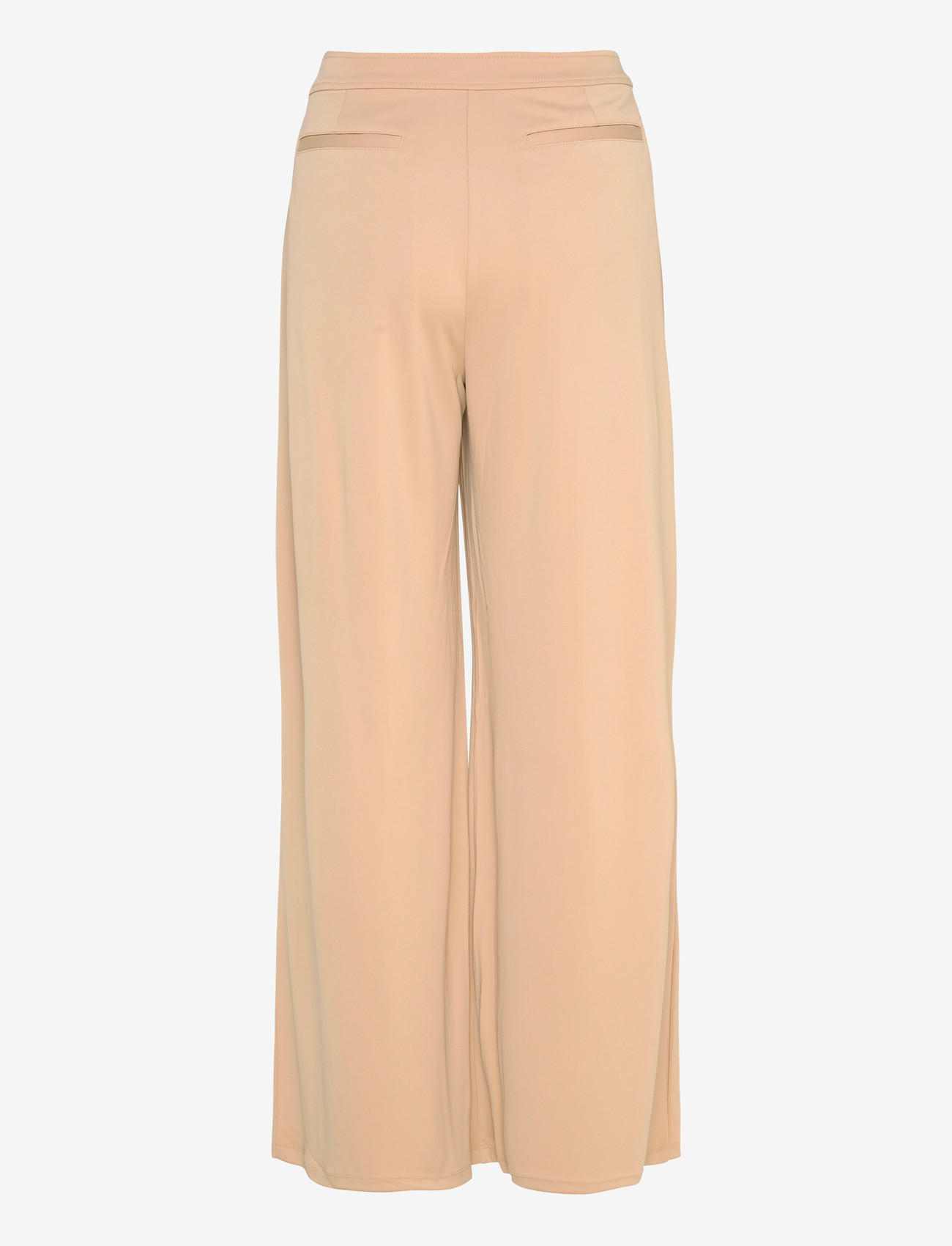 Lauren Ralph Lauren - Pleated Stretch Jersey Wide-Leg Pant - habitbukser - birch tan - 1