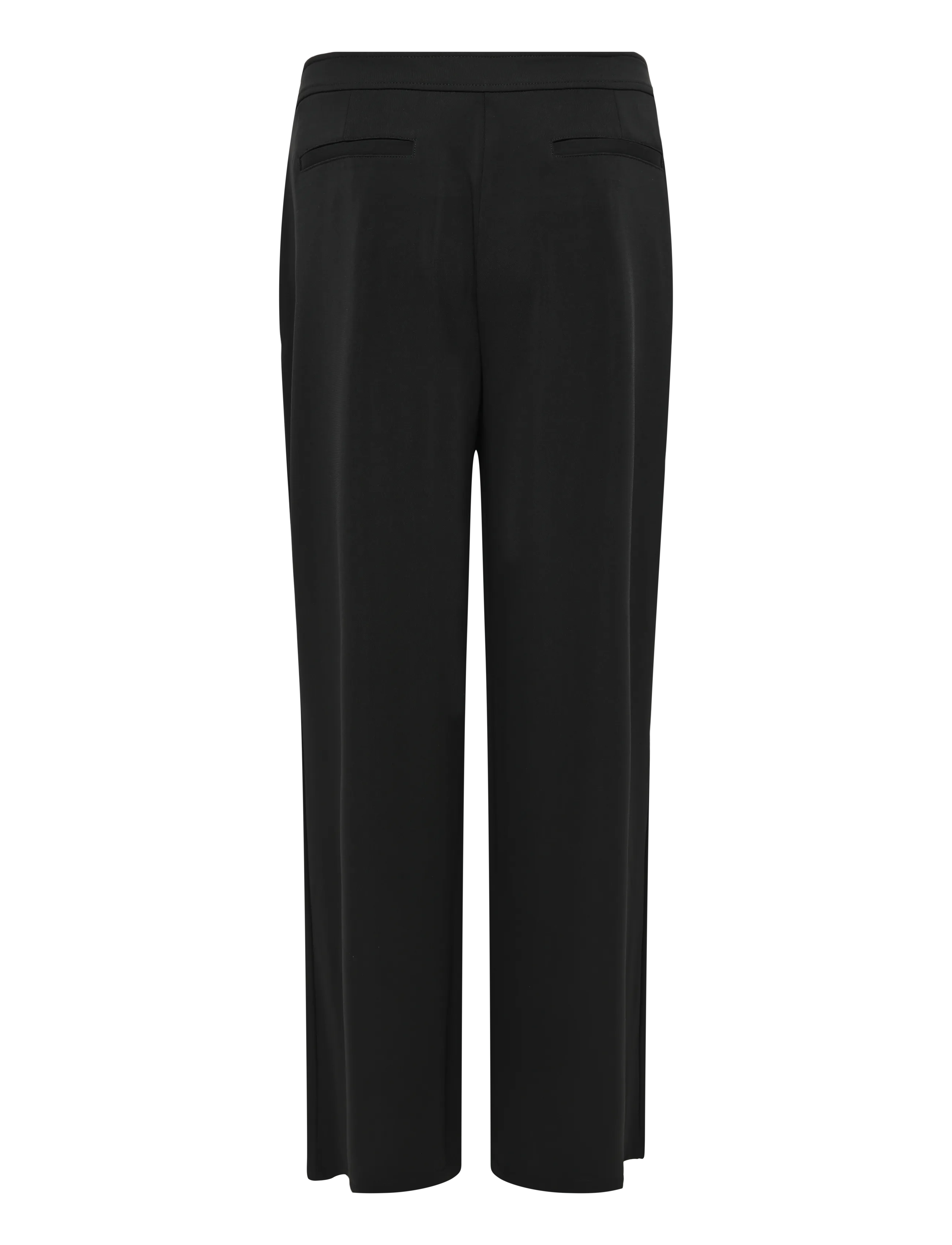 Lauren Ralph Lauren - Pleated Stretch Jersey Wide-Leg Pant - habitbukser - black - 2