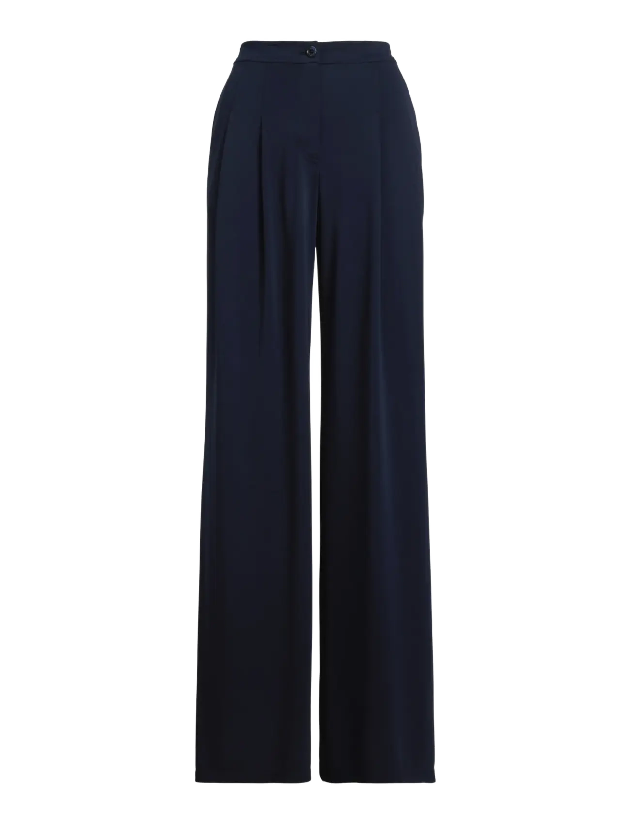 Lauren Ralph Lauren - Pleated Stretch Jersey Wide-Leg Pant - od garnituru - lauren navy - 1