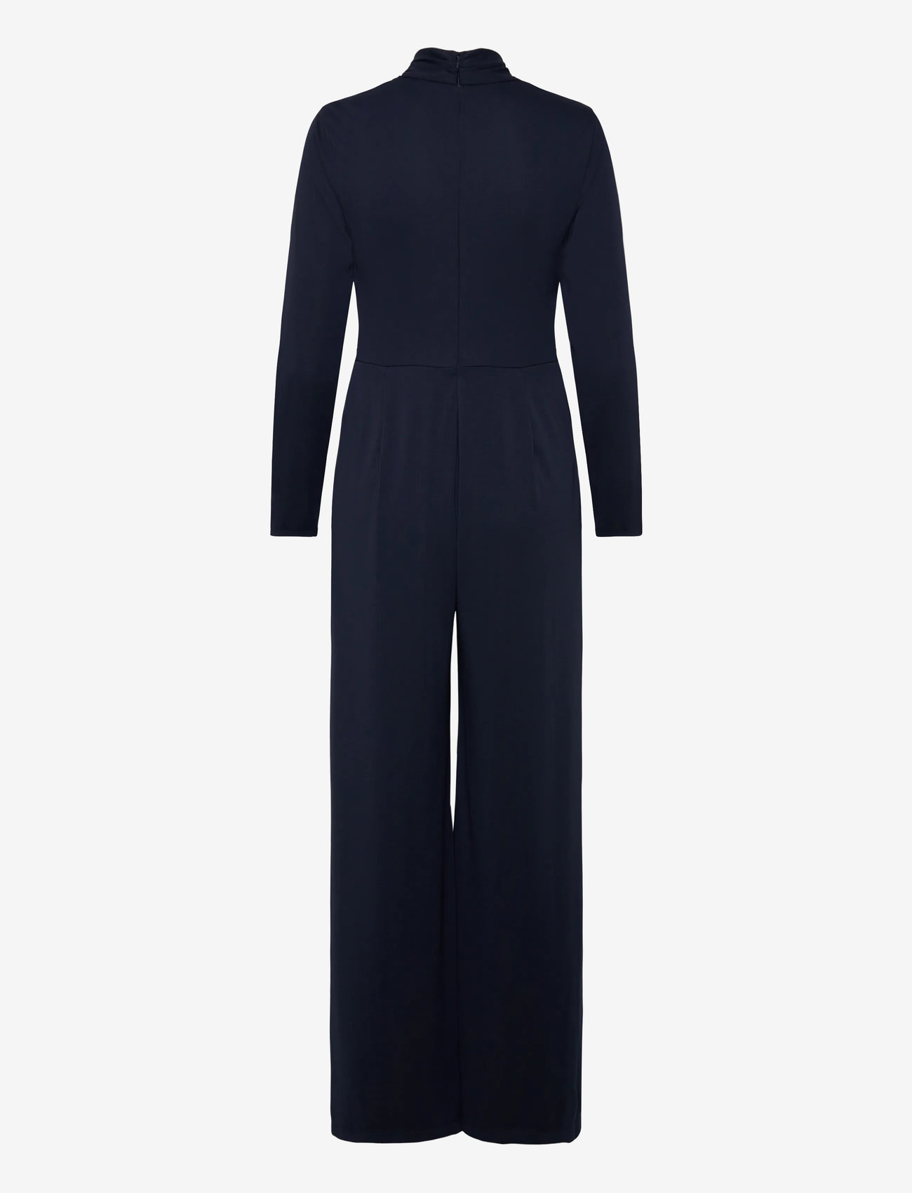 Lauren Ralph Lauren - Buckle-Trim Jersey Surplice Jumpsuit - jumpsuits - lauren navy - 1