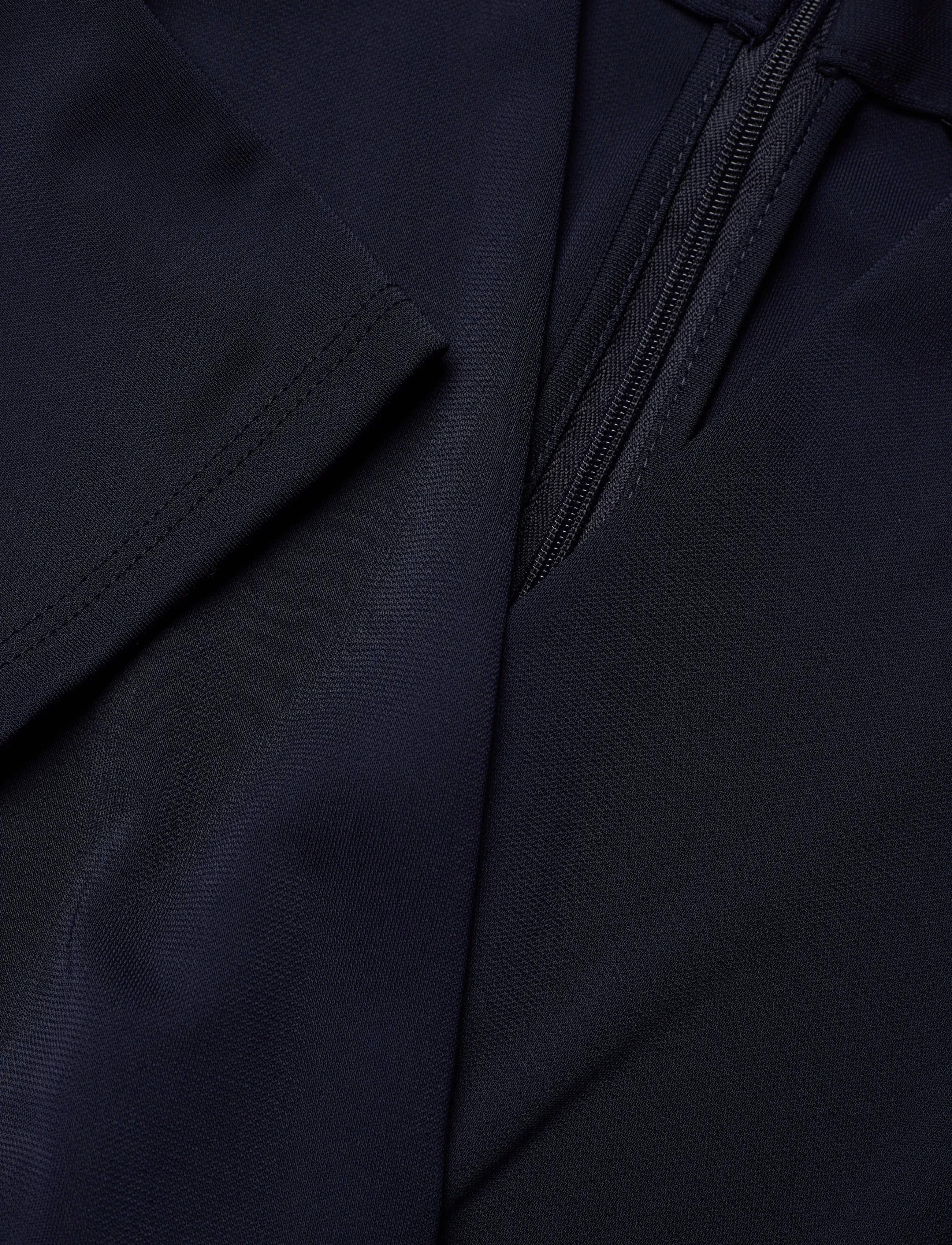 Lauren Ralph Lauren - Buckle-Trim Jersey Surplice Jumpsuit - lauren navy - 2
