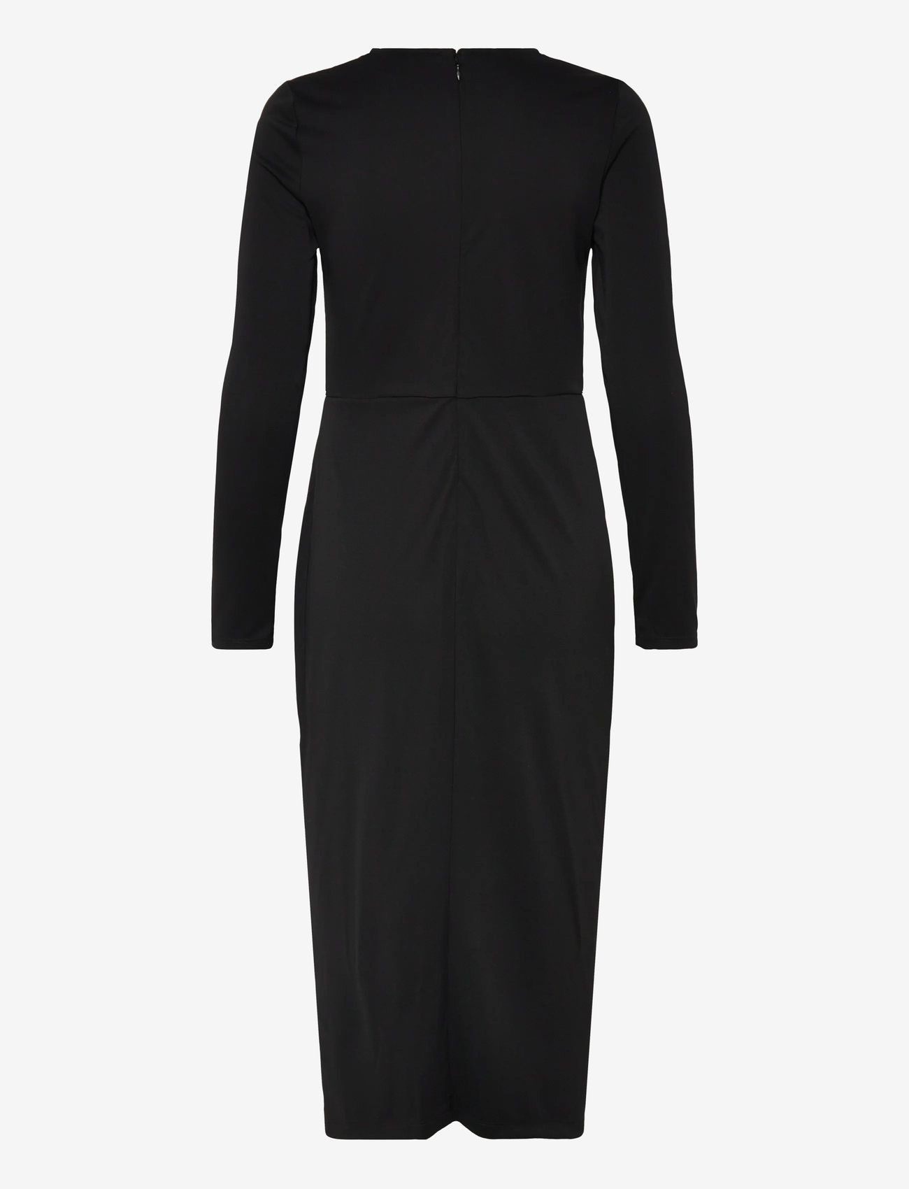 Lauren Ralph Lauren - Buckle-Trim Stretch Jersey Dress - aftonklänningar - black - 1