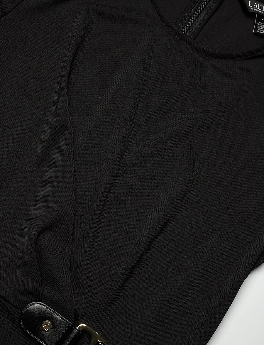 Lauren Ralph Lauren - Buckle-Trim Stretch Jersey Dress - black - 2