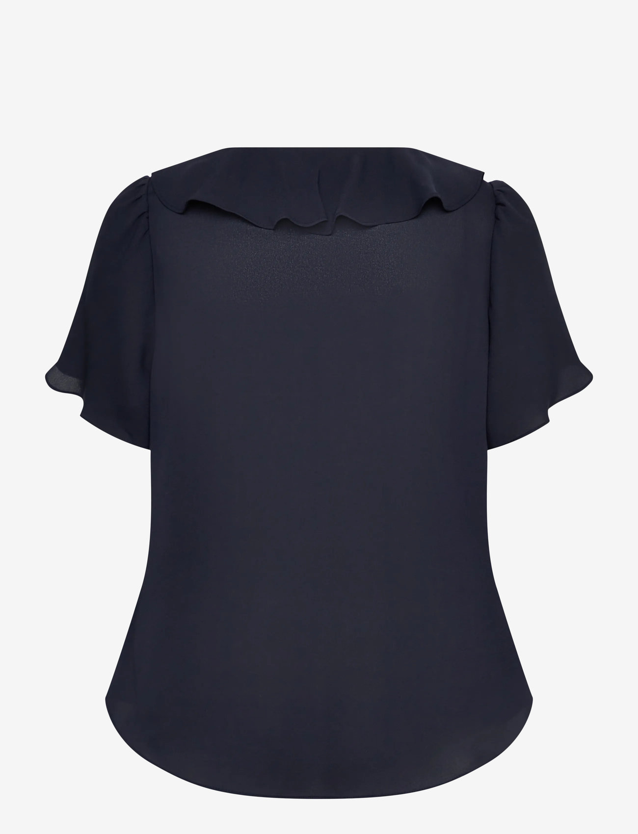 Lauren Ralph Lauren - Ruffle-Trim Georgette Blouse - lauren navy - 1