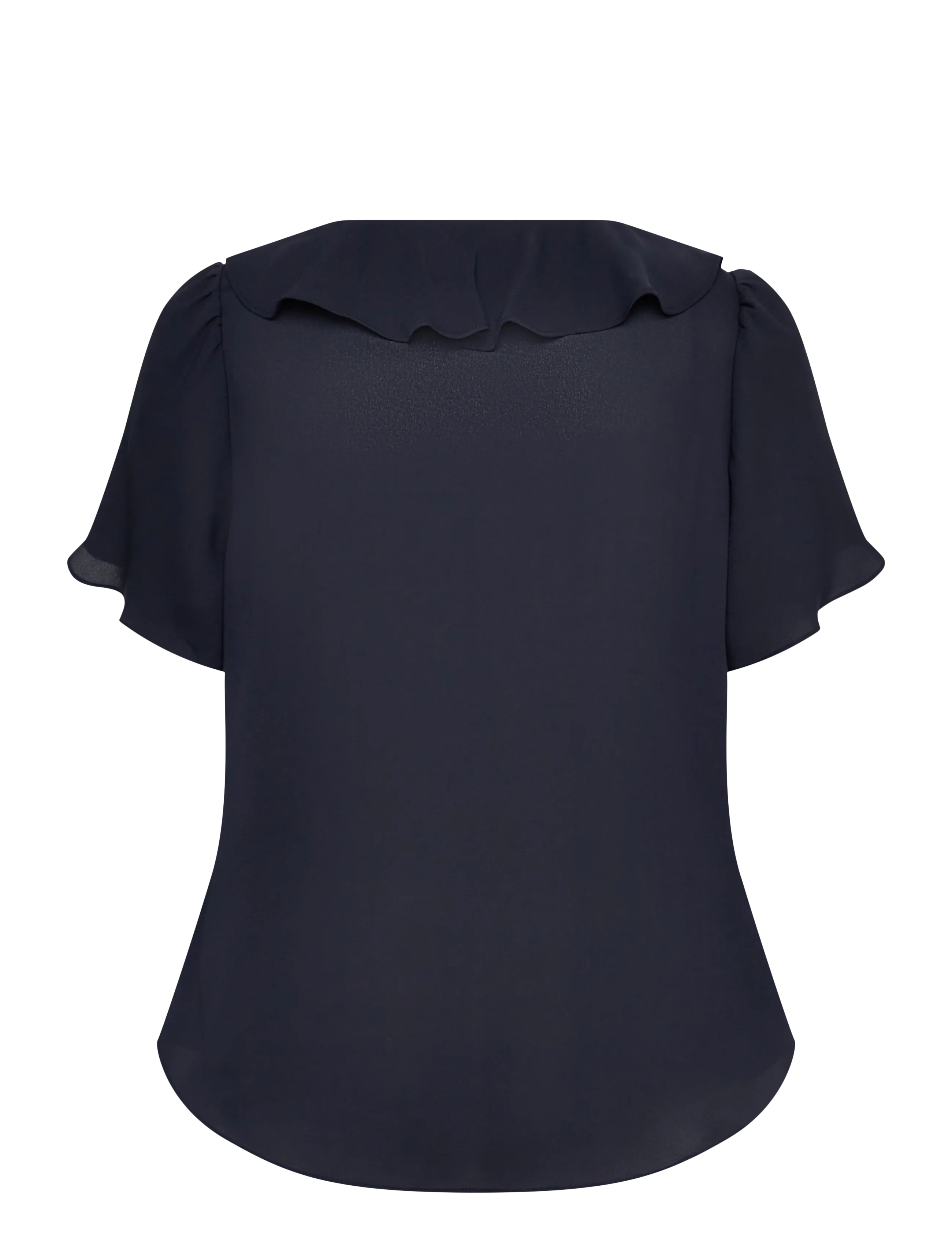 Lauren Ralph Lauren - Ruffle-Trim Georgette Blouse - lauren navy - 1