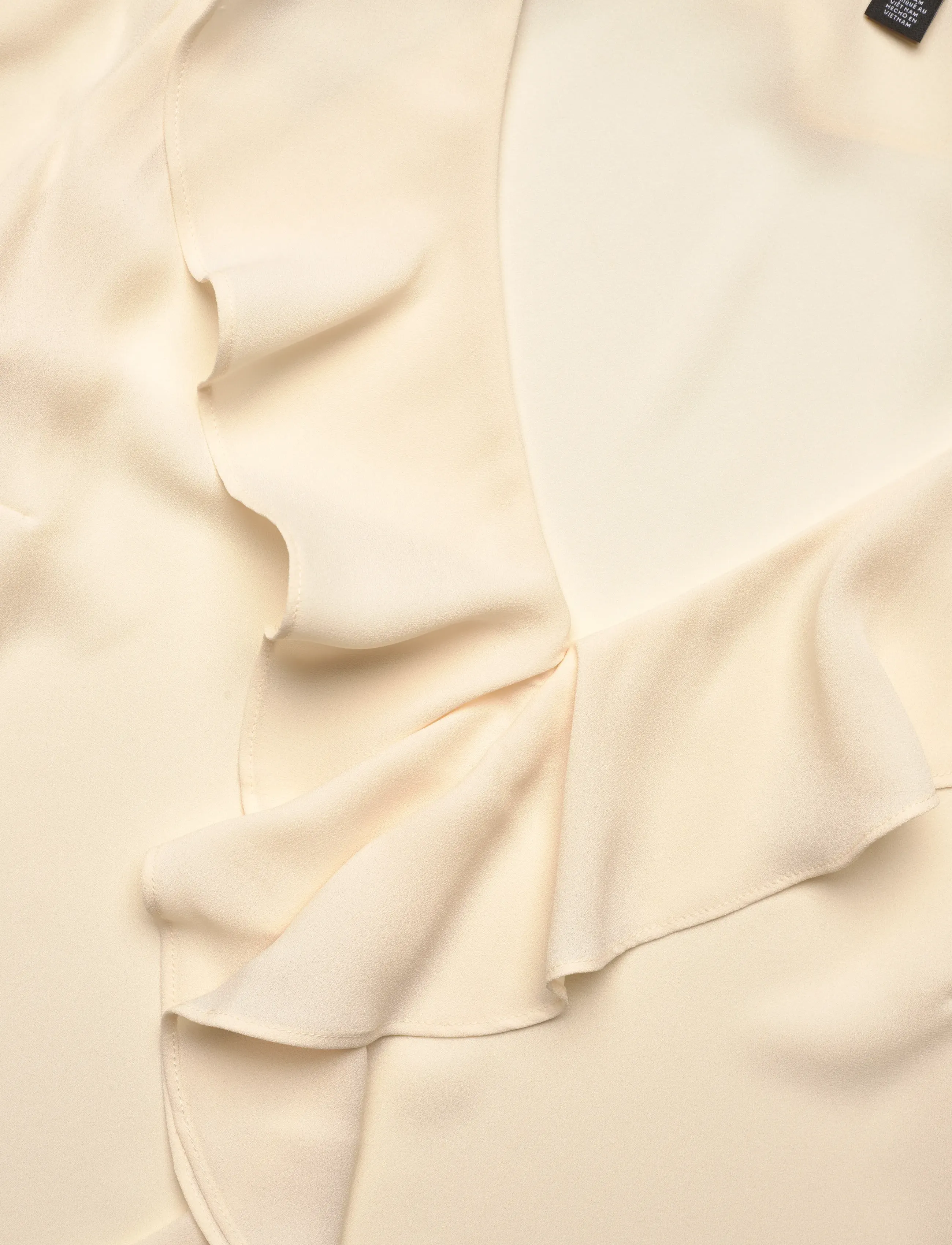 Lauren Ralph Lauren - Ruffle-Trim Georgette Blouse - mascarpone cream - 3