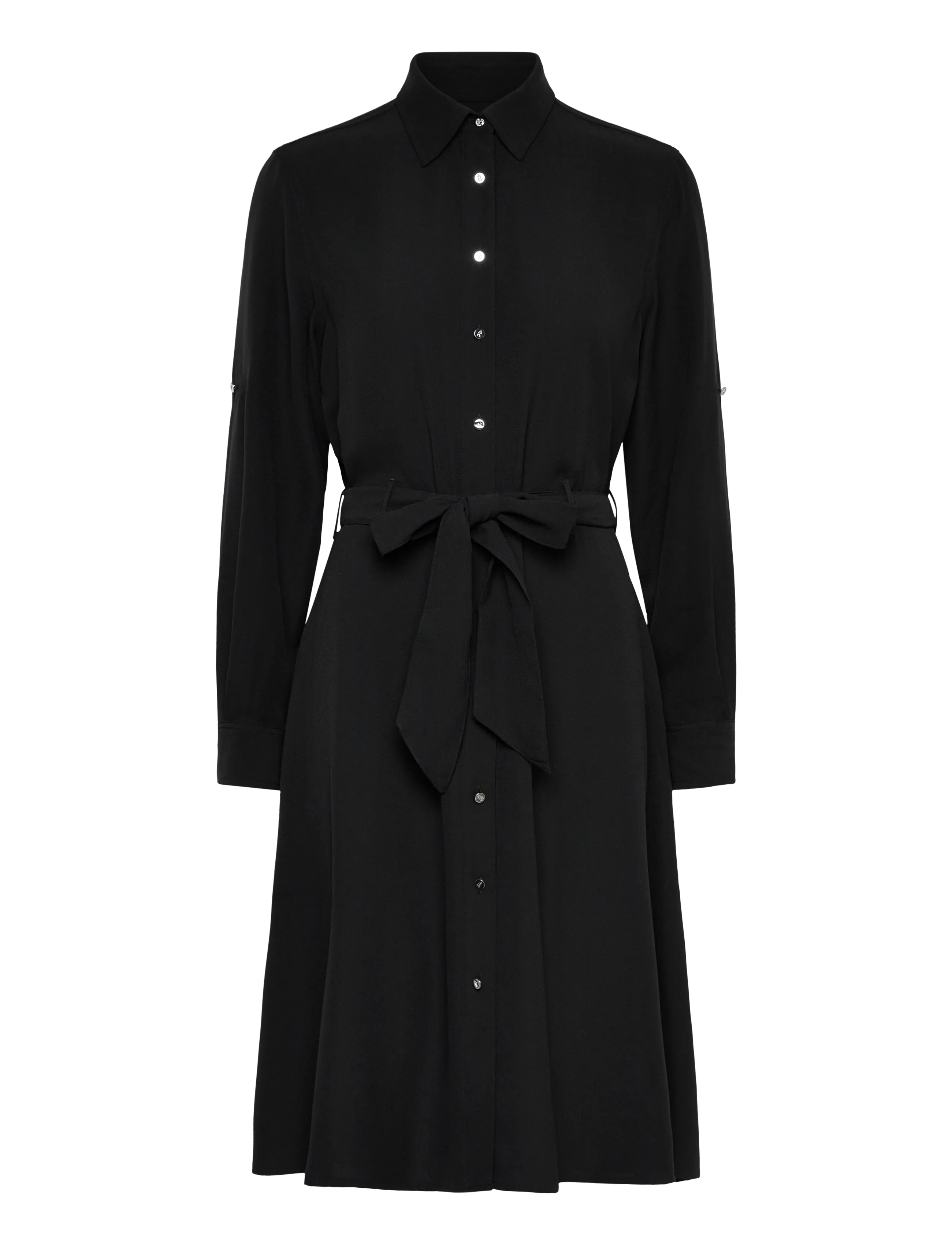 Lauren Ralph Lauren TRIPLE GGT-R-LS SHIRTDRESS - Särkkleidid - BLACK / black